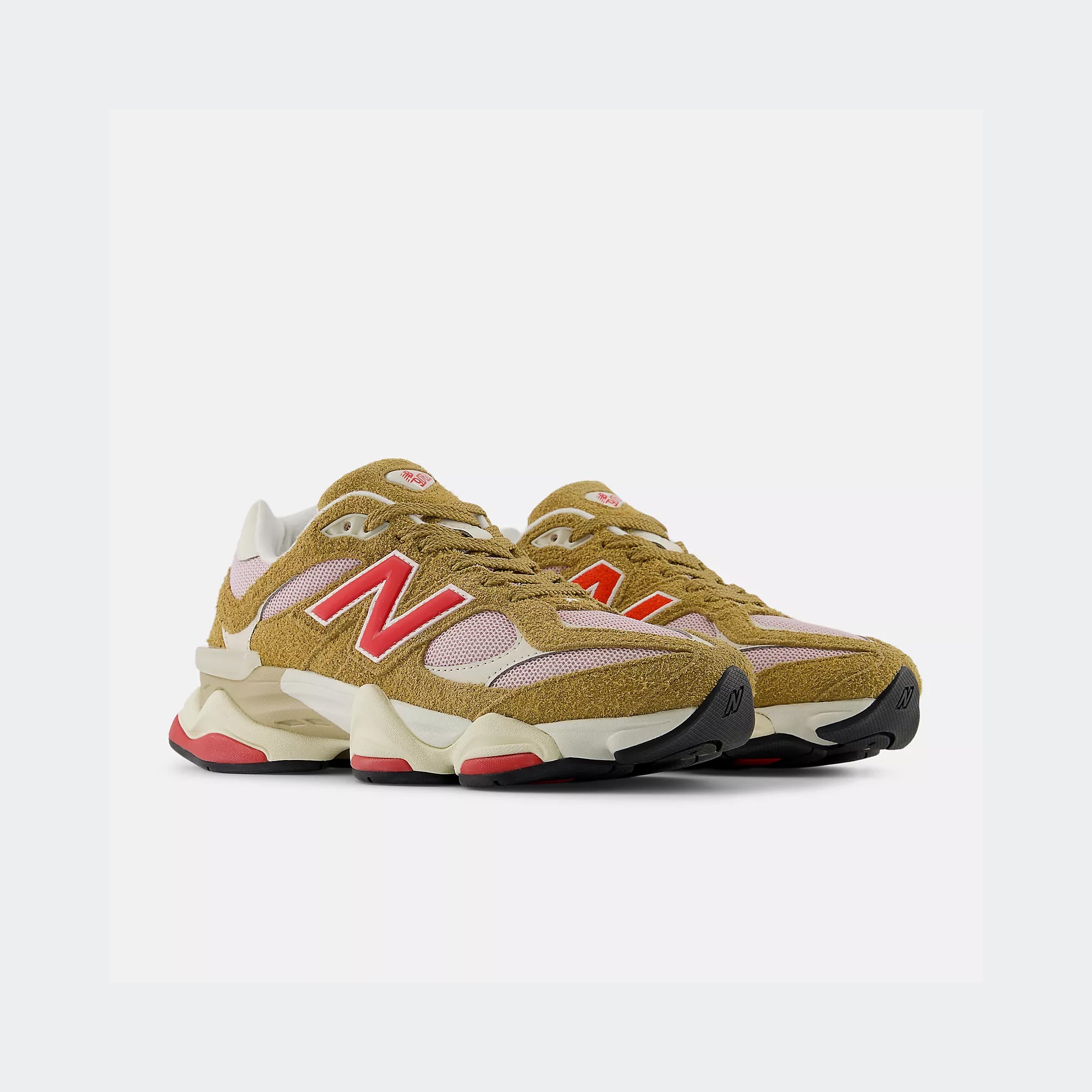 Unisex New Balance 9060 Shoes Great Plains with Twilight Haze and True Red