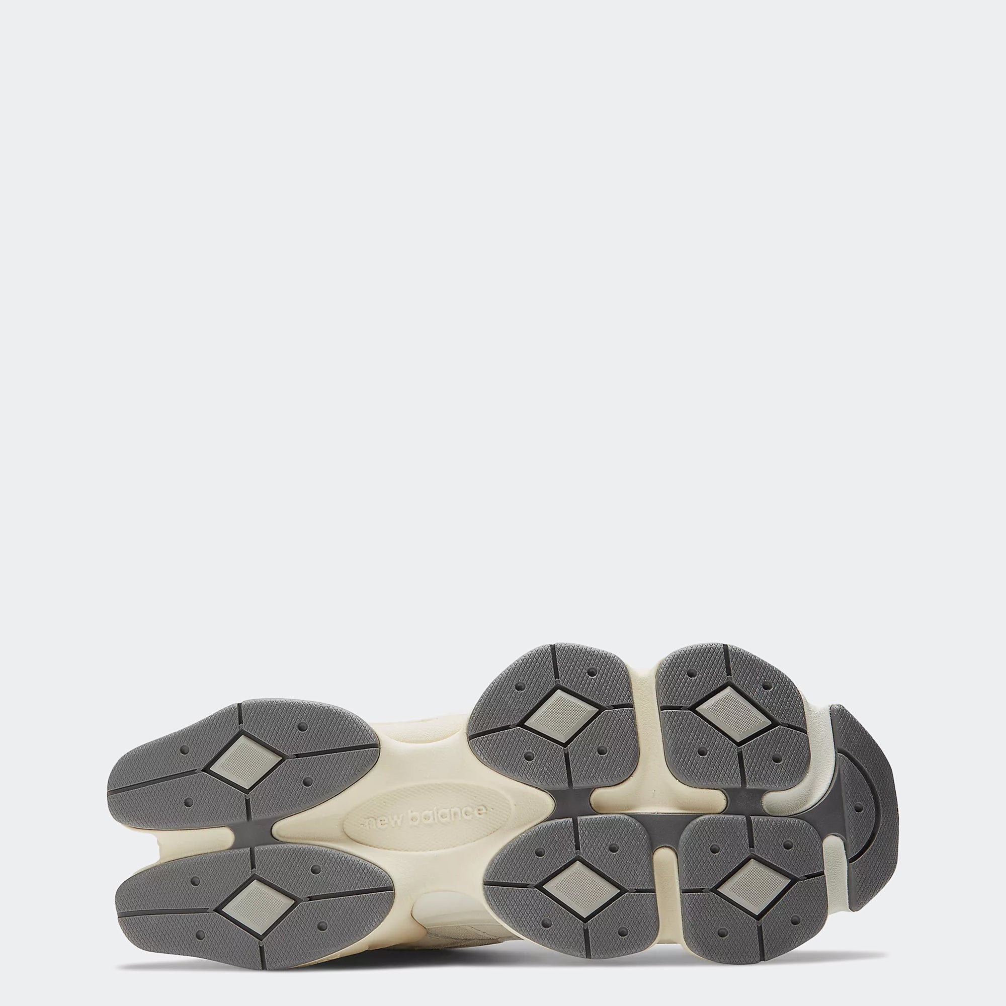 Unisex New Balance 9060 Shoes Sea Salt with Concrete and Silver Metallic