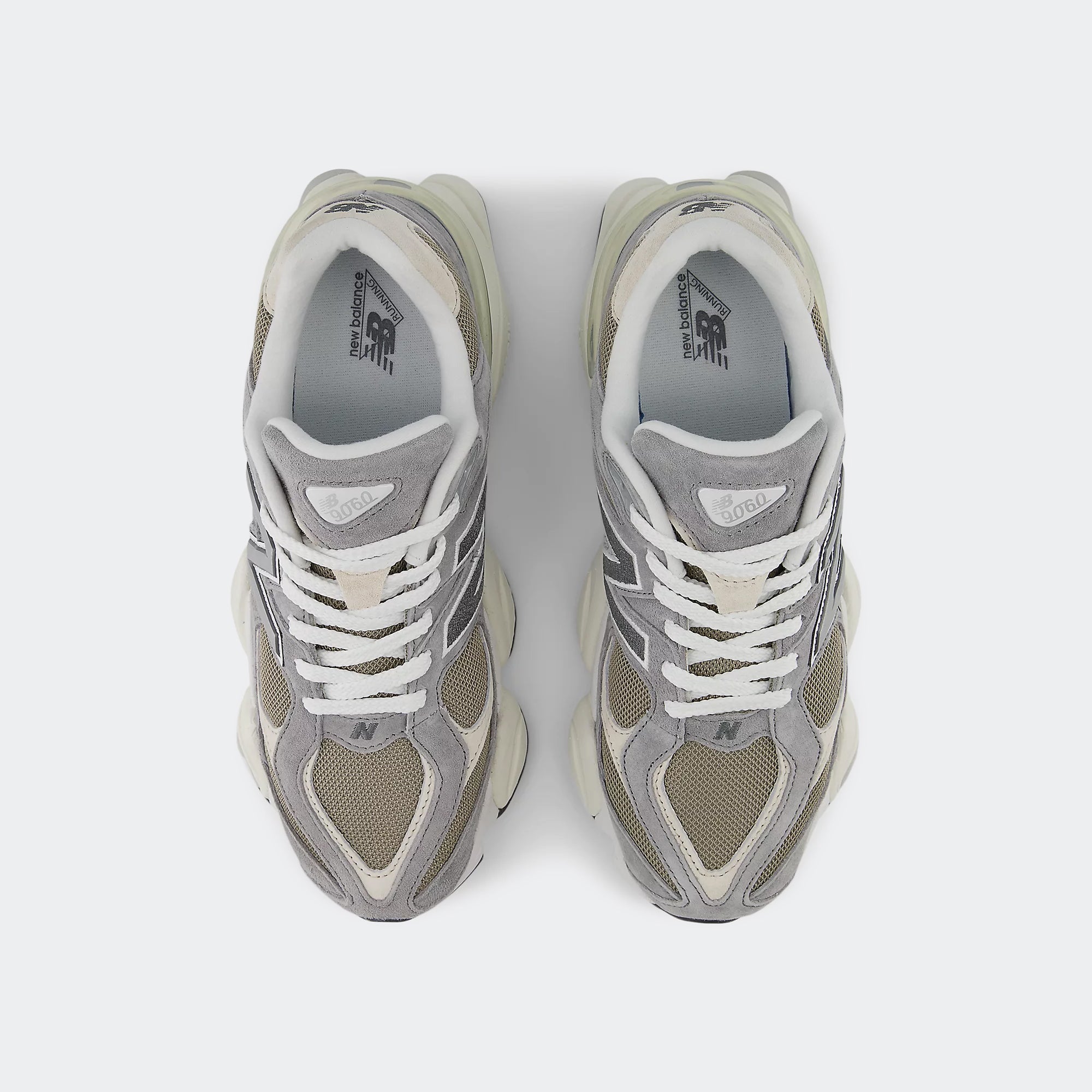 Unisex New Balance 9060 Shoes Slate Grey with Arid Stone and Timberwolf