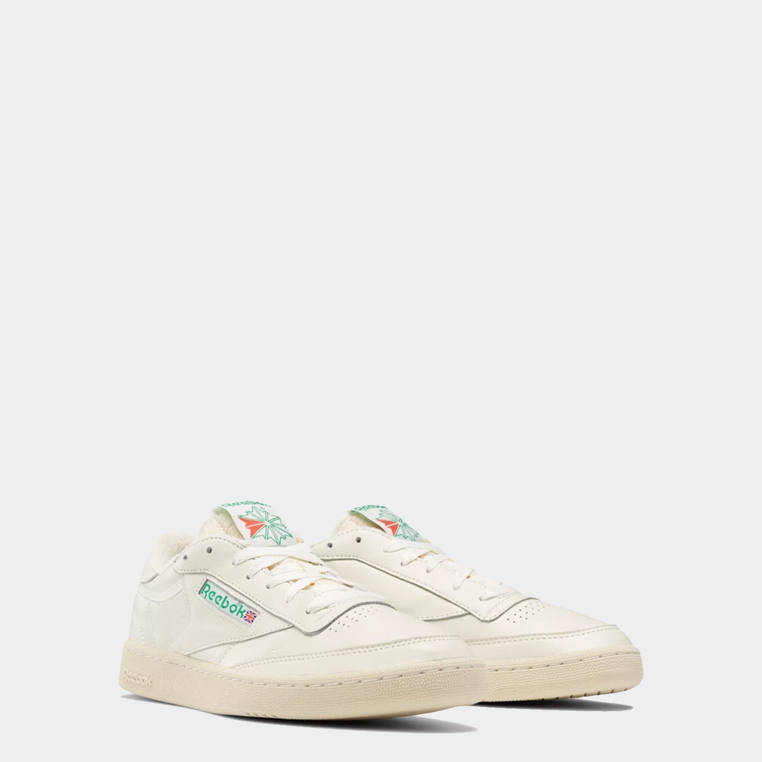Unisex Reebok Club C 85 Vintage Shoes Chalk / Paperwhite / Glen Green