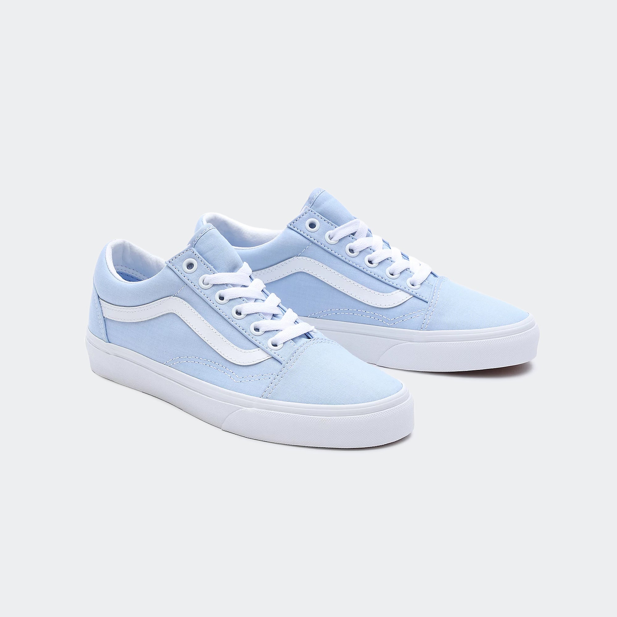 Unisex Vans Canvas Old Skool Shoes Pastel Blue