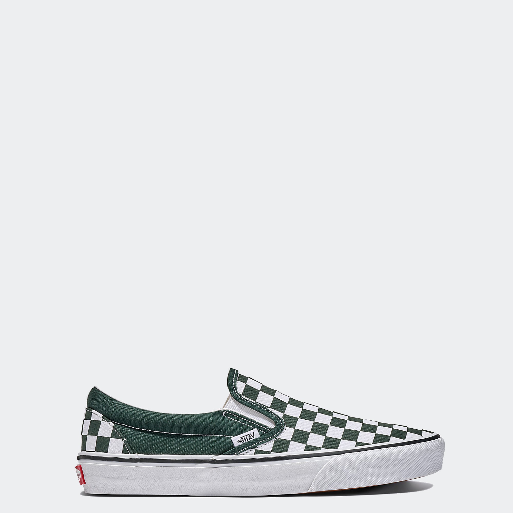 Unisex Vans Classic Slip-On Checkerboard Shoes Scarab Green