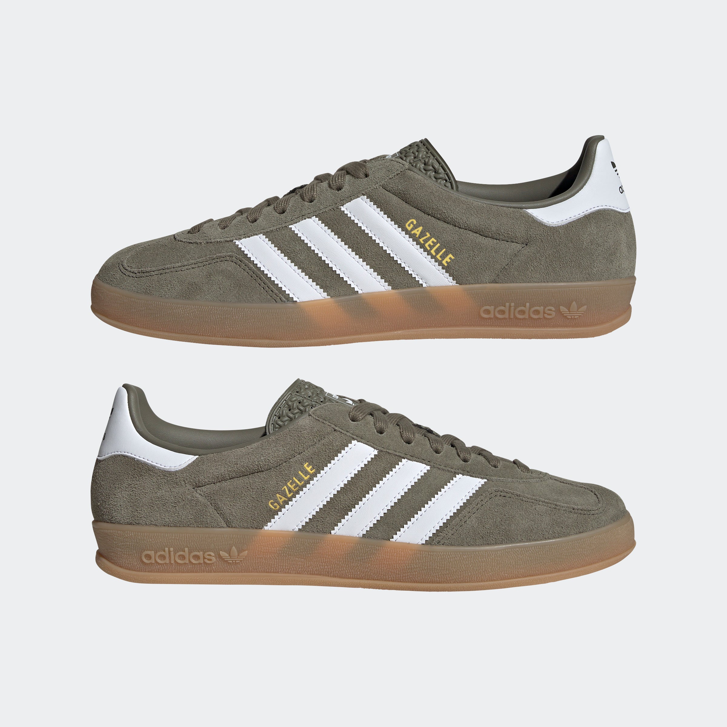 Unisex adidas Originals Gazelle Indoor Shoes Olive Strata