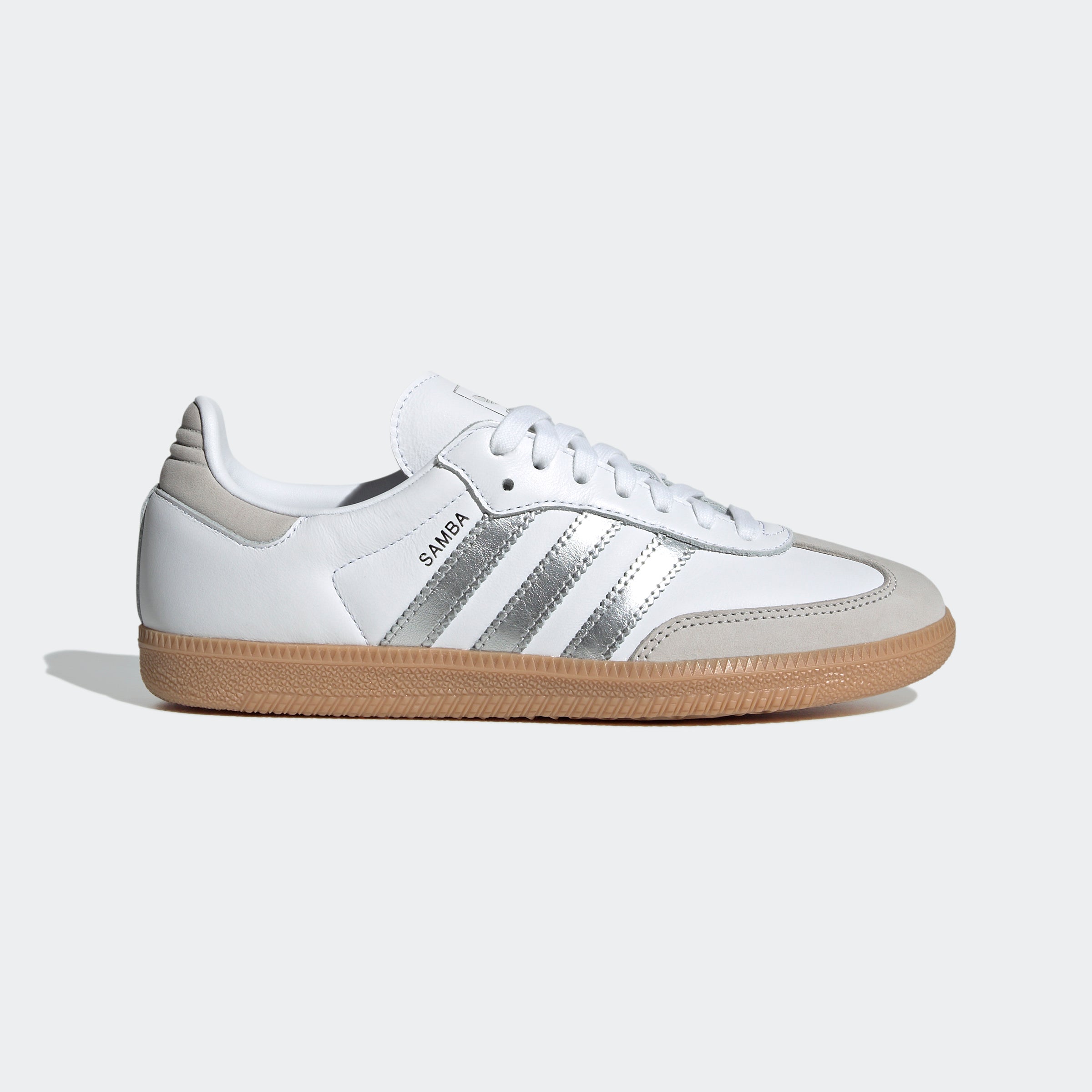 Women's adidas Originals Samba OG Shoes Cloud White / Silver Metallic / Grey One
