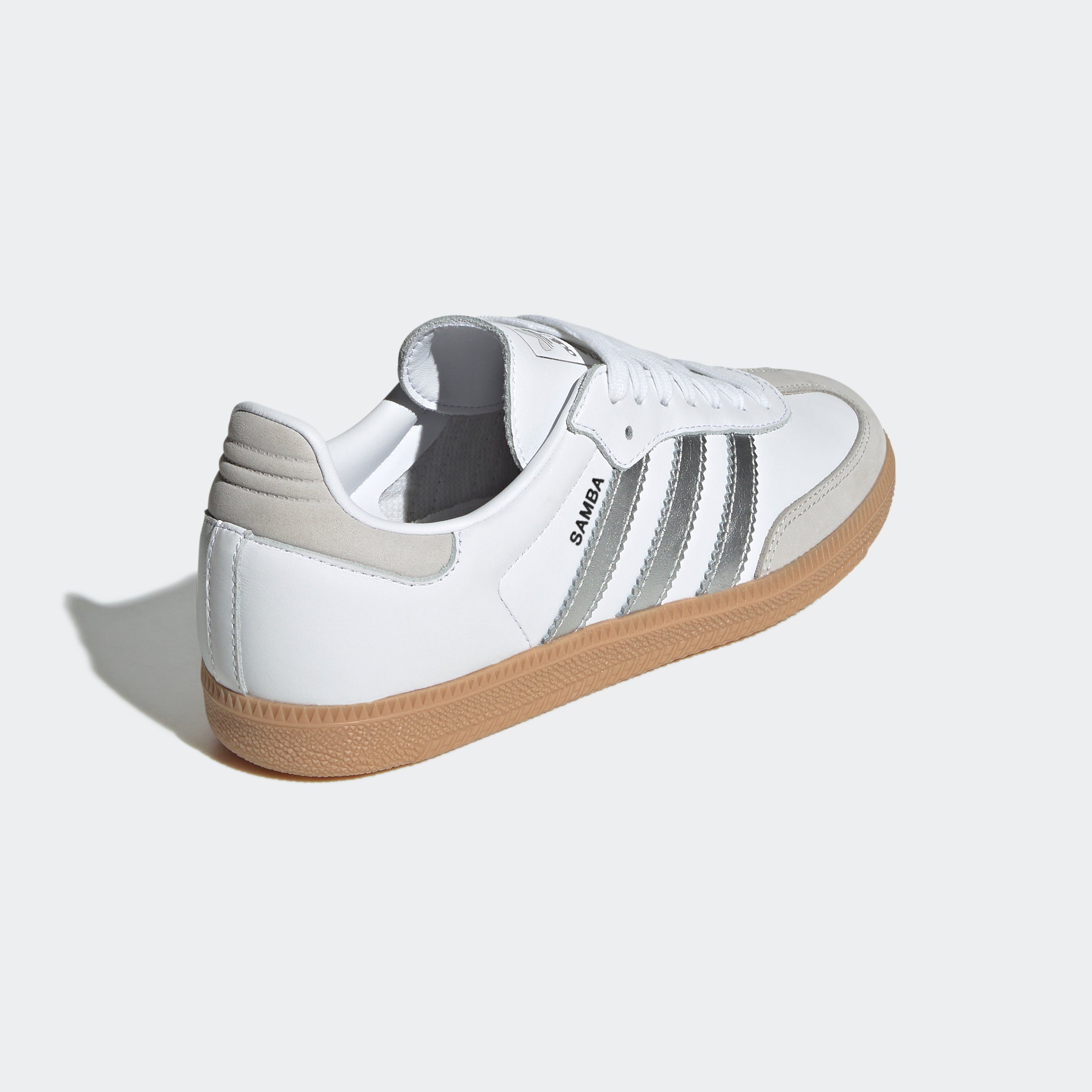 Women's adidas Originals Samba OG Shoes Cloud White / Silver Metallic / Grey One