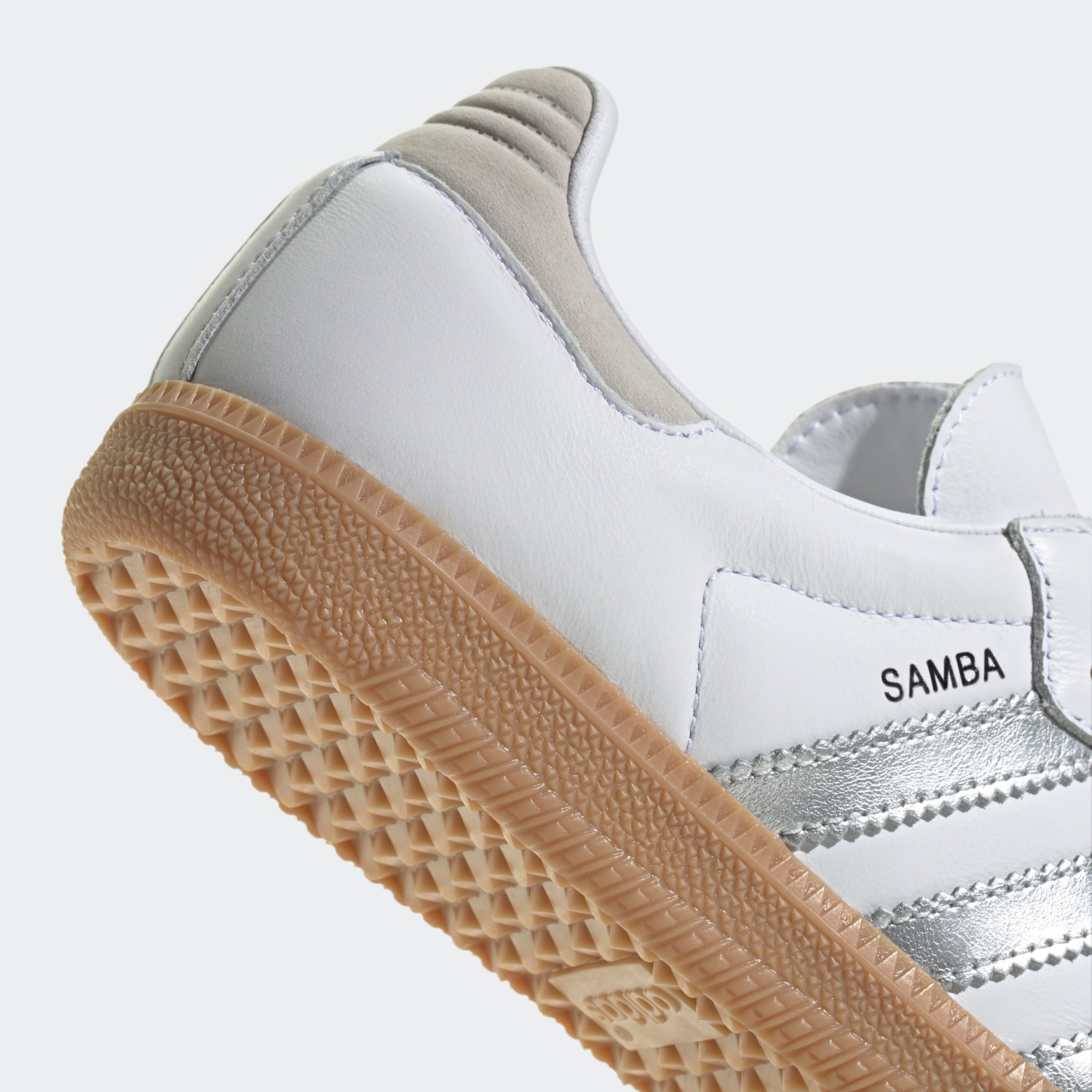 Women's adidas Originals Samba OG Shoes Cloud White / Silver Metallic / Grey One