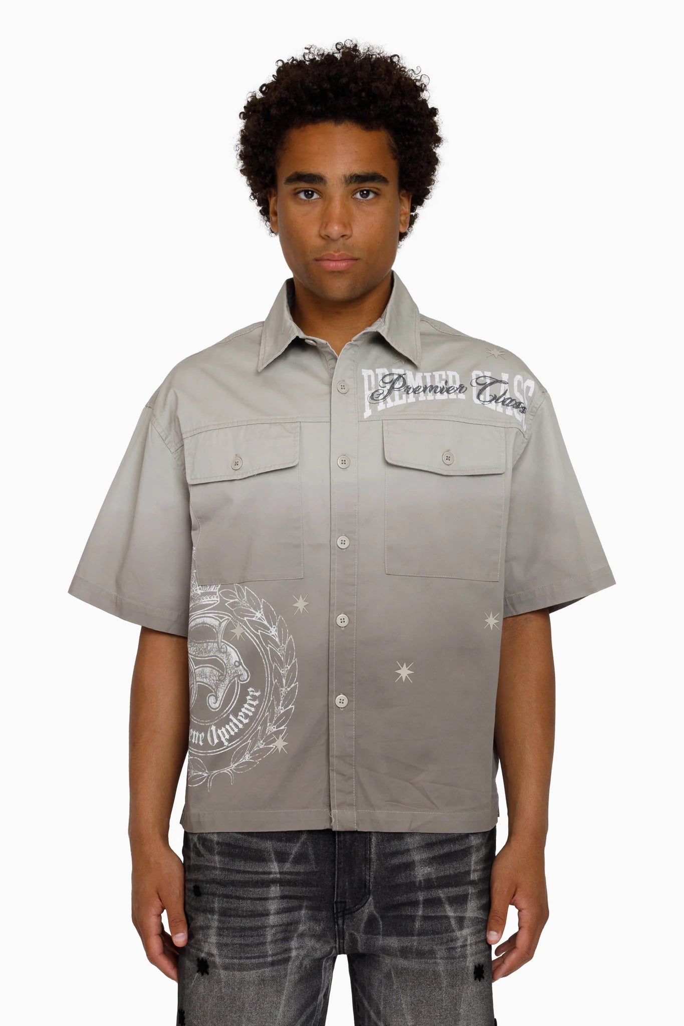 Men's Smoke Rise Premier Class Short Sleeve Button Down Shirt Dove