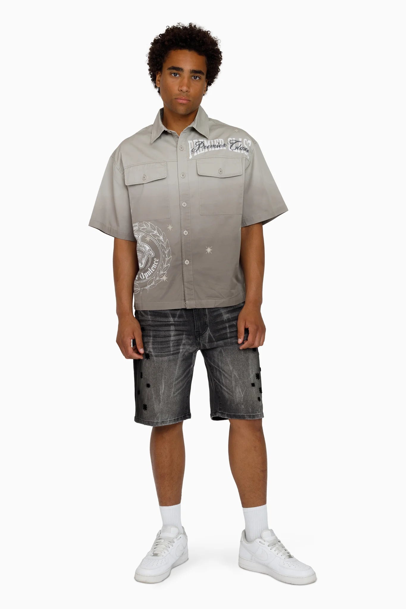Men's Smoke Rise Premier Class Short Sleeve Button Down Shirt Dove