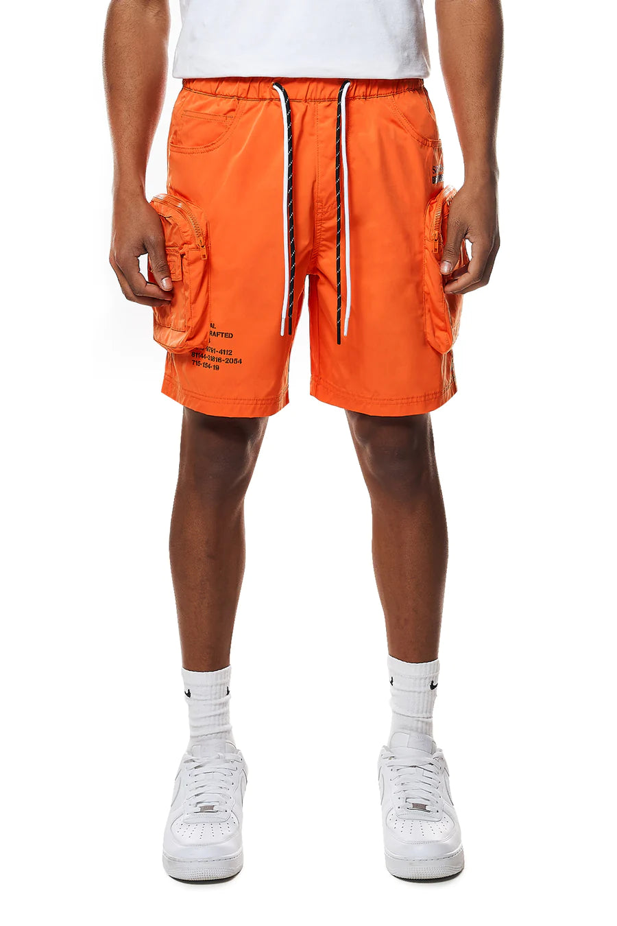 Men's Smoke Rise Printed Nylon Utility Shorts Orange