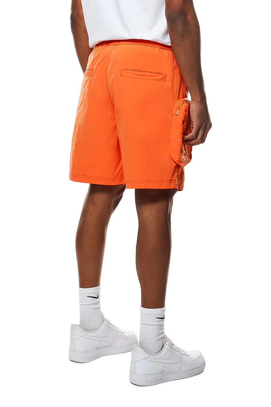 Men's Smoke Rise Printed Nylon Utility Shorts Orange
