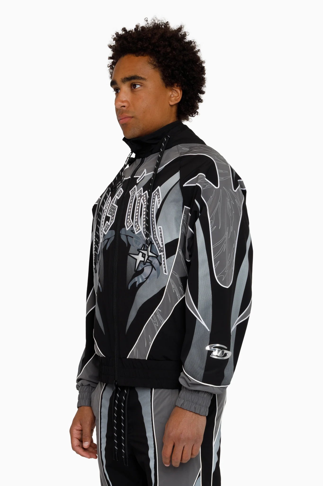 Men's Smoke Rise Rising Colorblock Windbreaker Jacket Castlerock