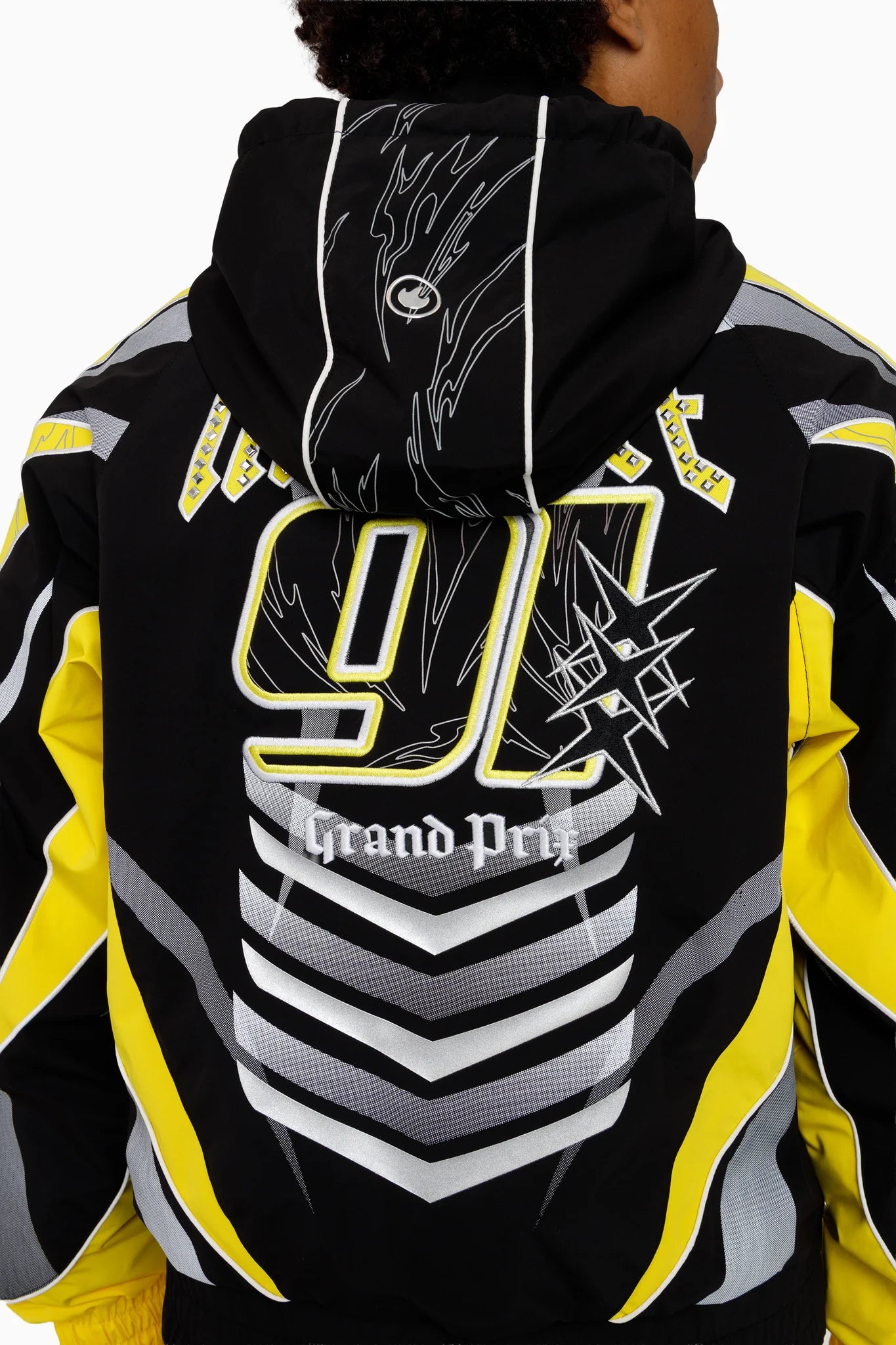 Men's Smoke Rise Rising Colorblock Windbreaker Jacket Cyber Yellow