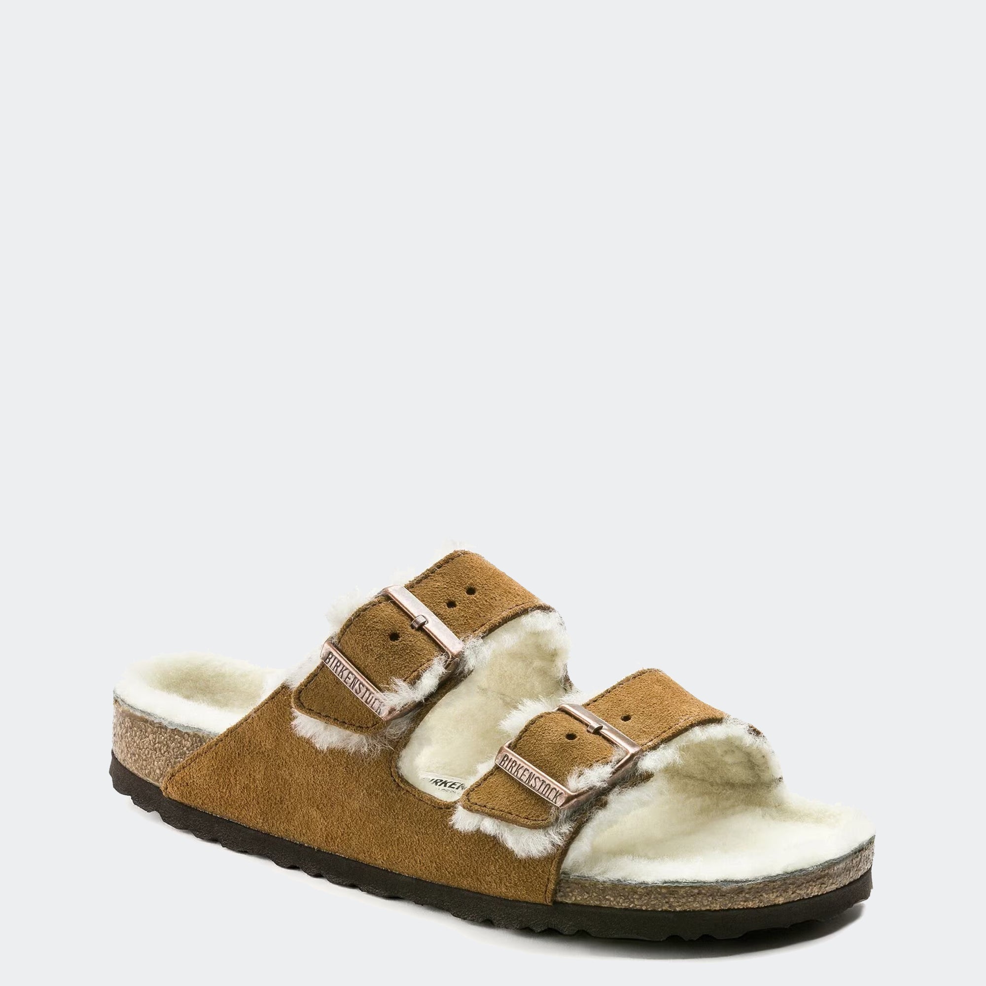 Women's BIRKENSTOCK Arizona Shearling Suede Leather Mink