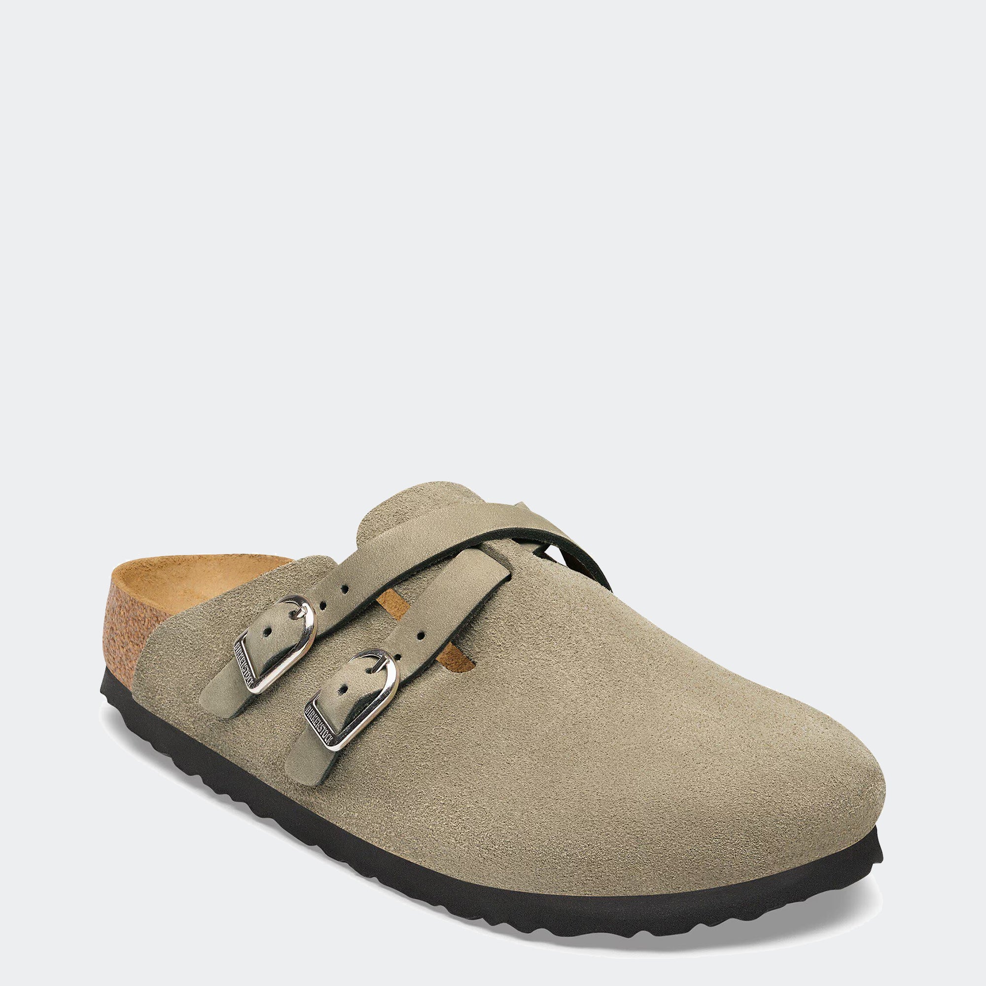 Women's BIRKENSTOCK Blair Suede Leather Clog Taupe