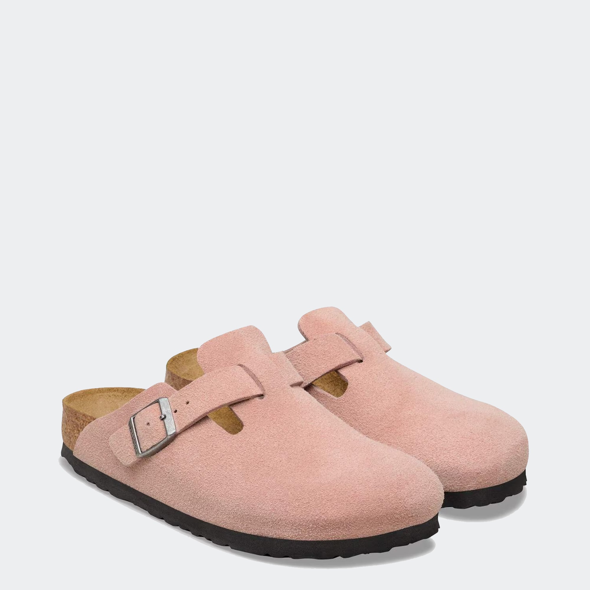 Women's BIRKENSTOCK Boston Suede Leather Pink Clay