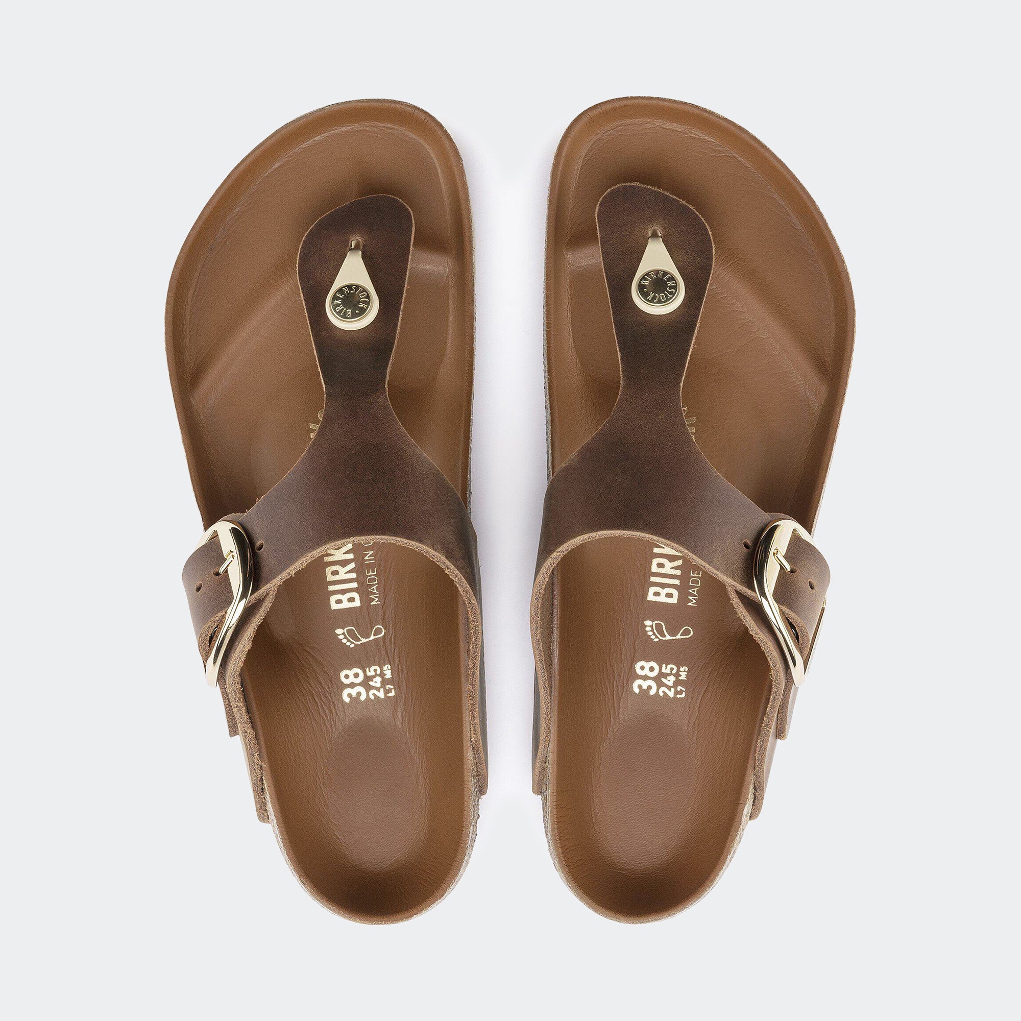 Women's BIRKENSTOCK Gizeh Big Buckle Cognac