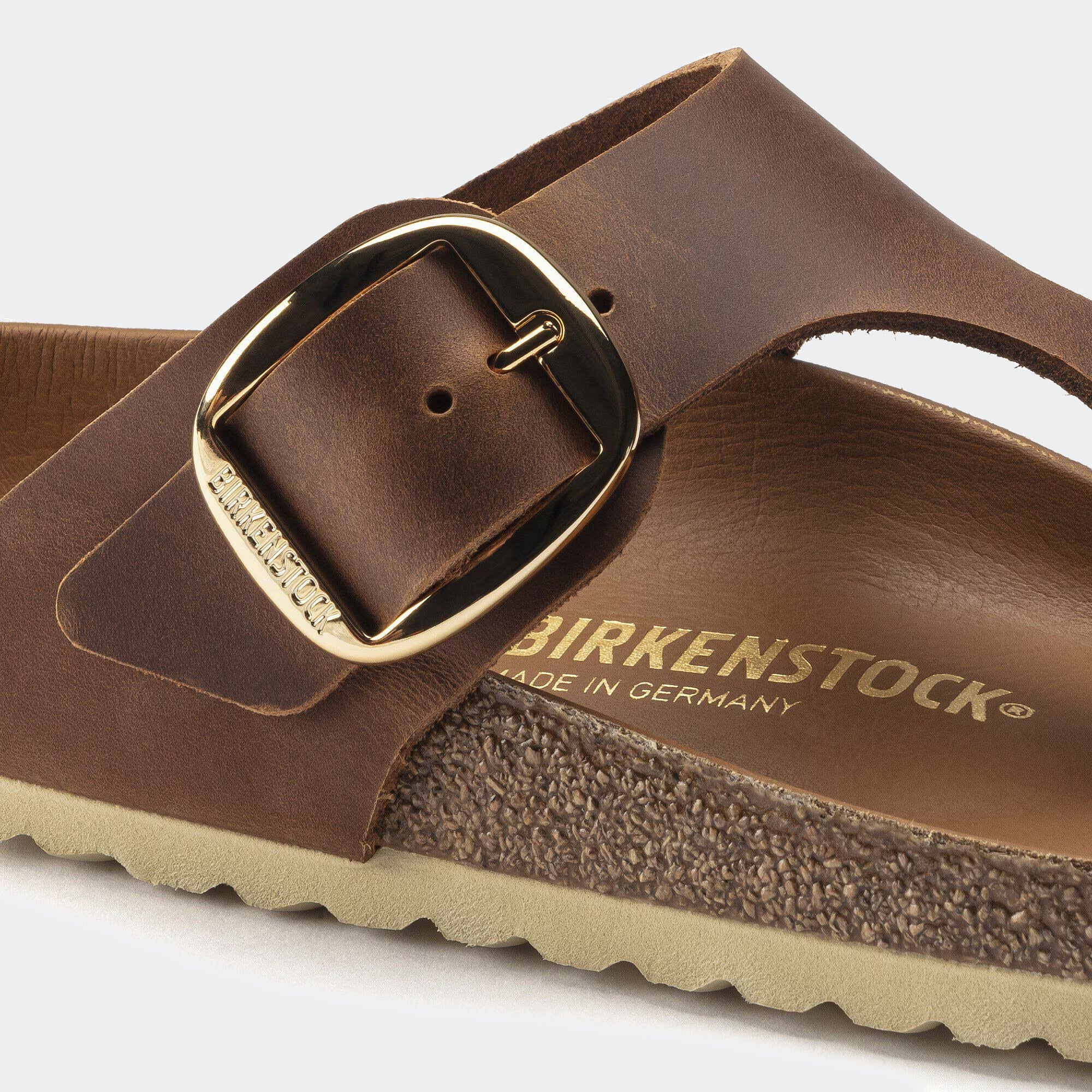 Women's BIRKENSTOCK Gizeh Big Buckle Cognac