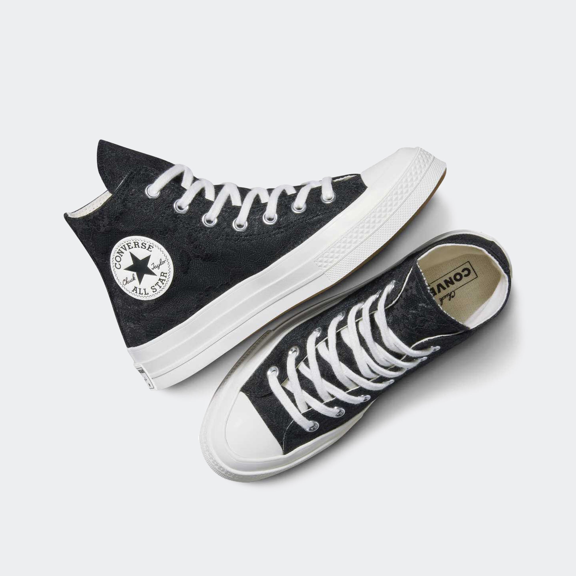 Women's Converse Chuck 70 Lace Shoes Black / Total Eclipse / Egret