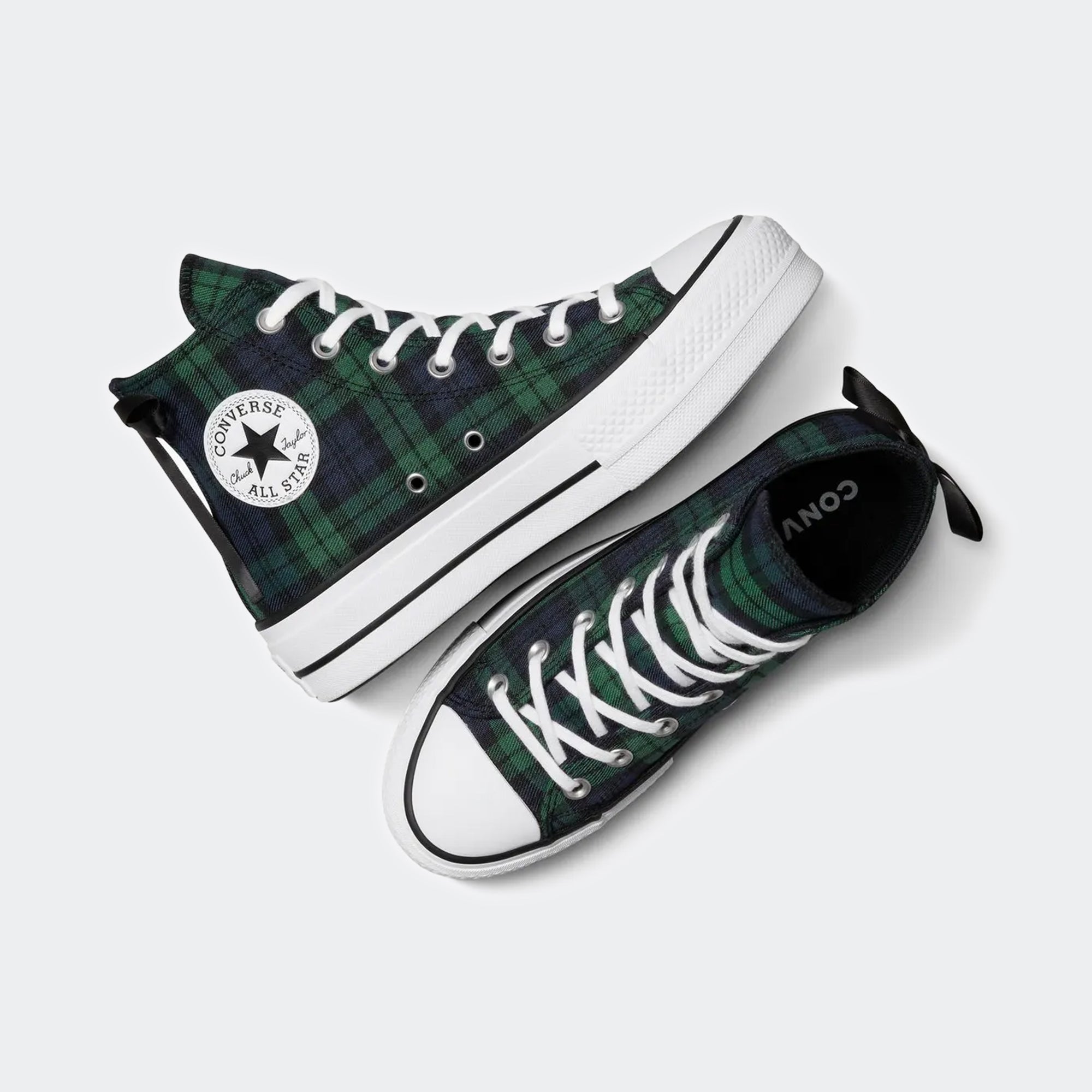 Women's Converse Chuck Taylor All Star Lift Navy Plaid / Black / White