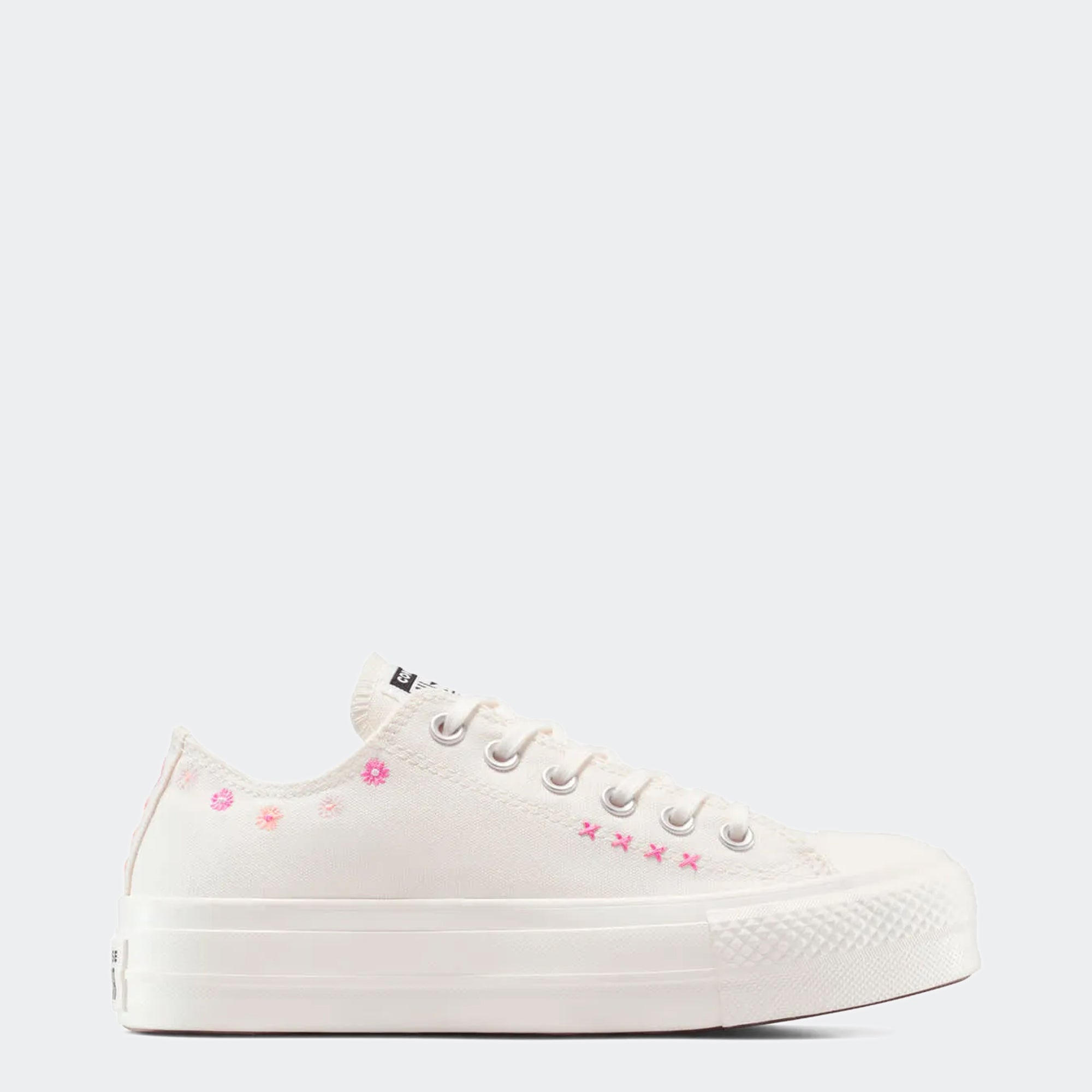 Women's Converse Chuck Taylor All Star Lift Ox Platform Low Top Shoes Egret Floral