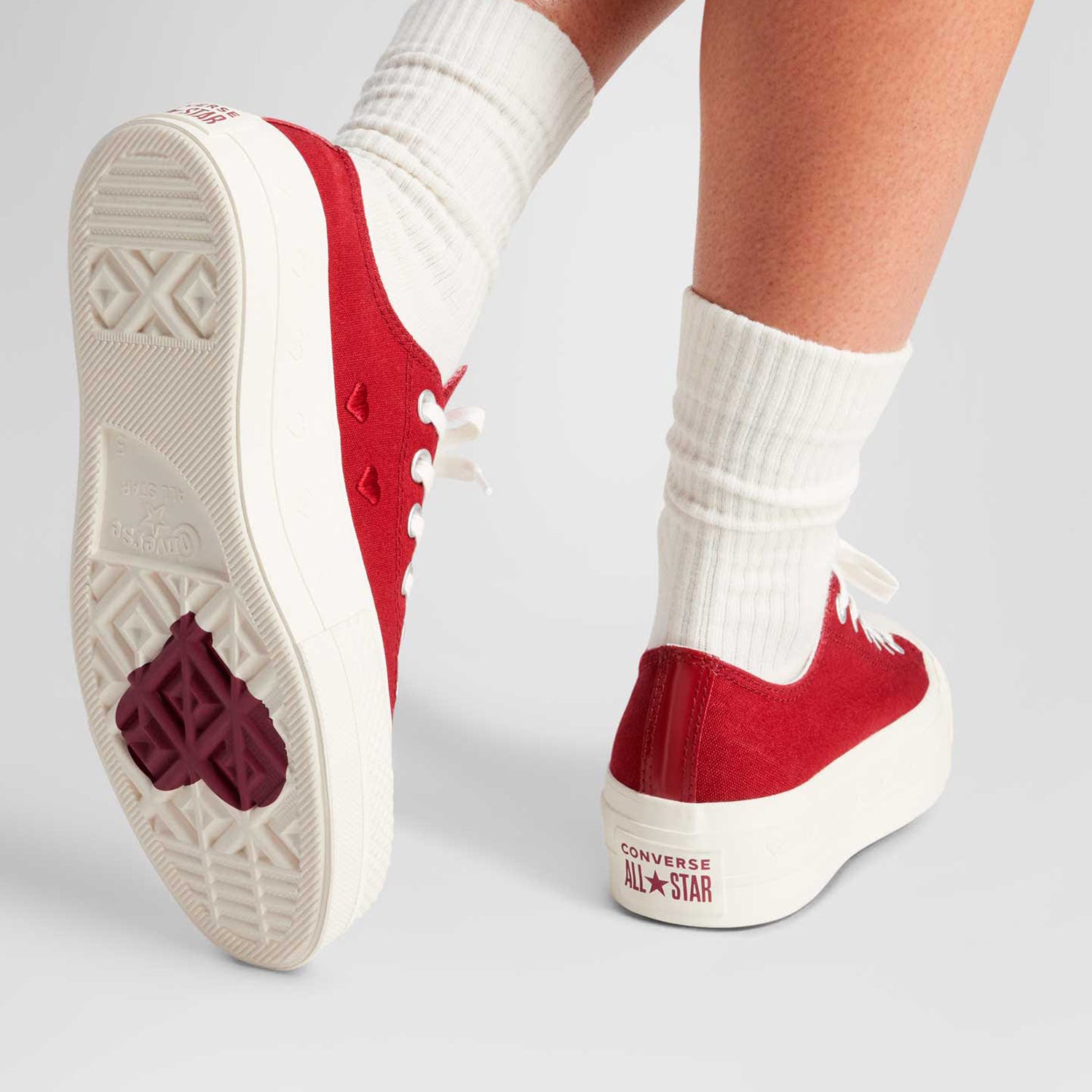 Women's Converse Chuck Taylor All Star Lift Platform Valentines Day Shoes