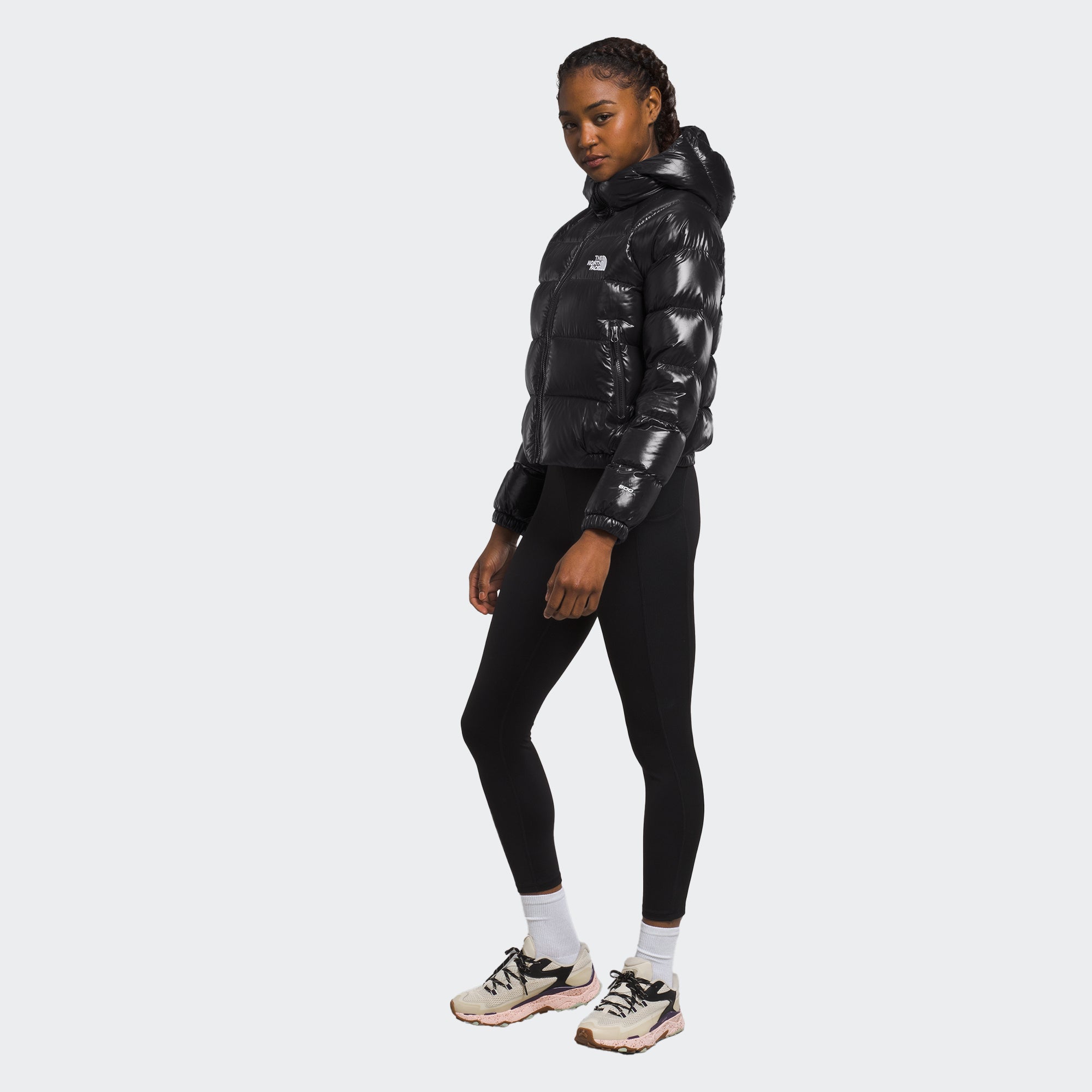 Women's The North Face Hydrenalite Down Hoodie Jacket Black Shine
