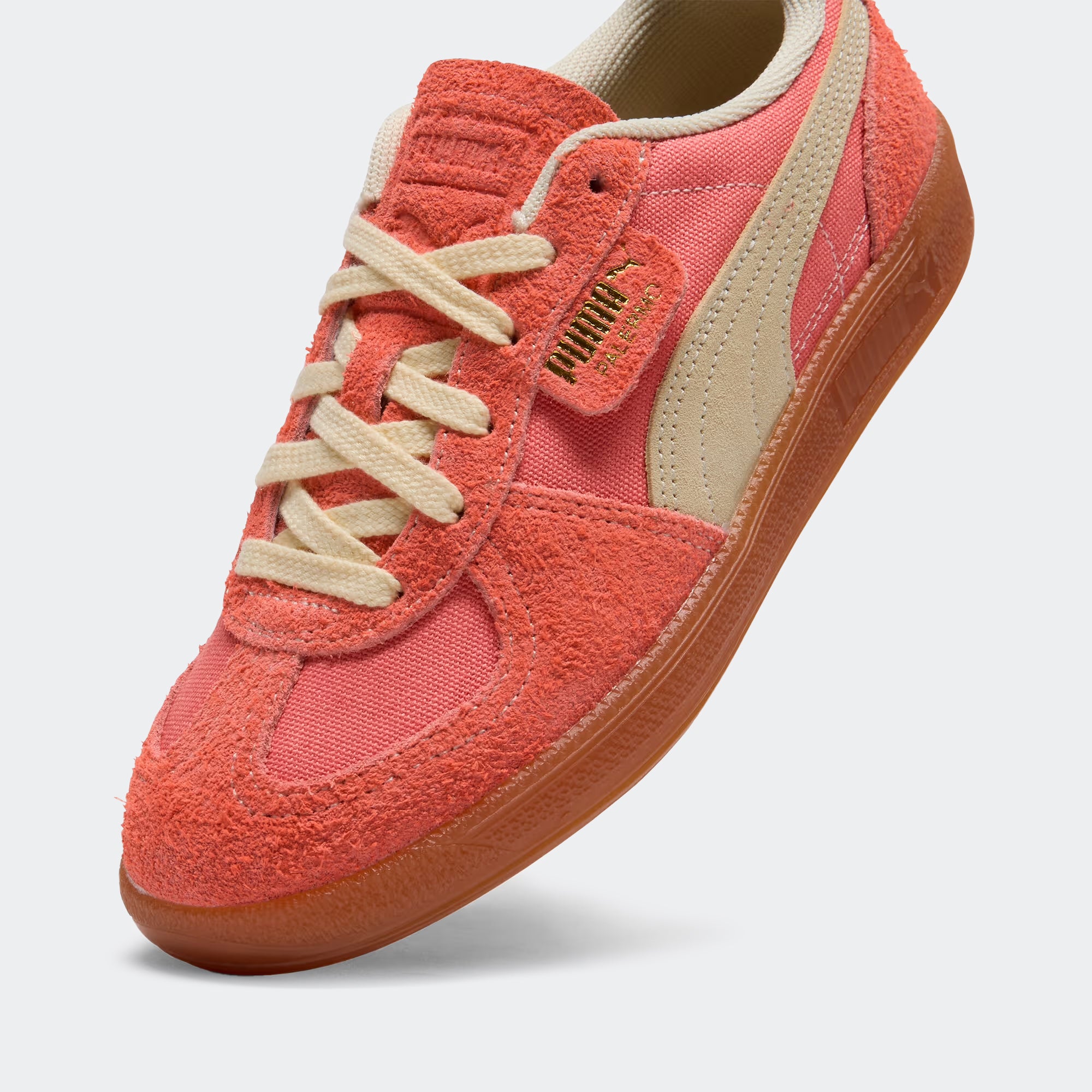 Women's PUMA Palermo Vintage Sneakers Peach Frost / Creamy Vanilla