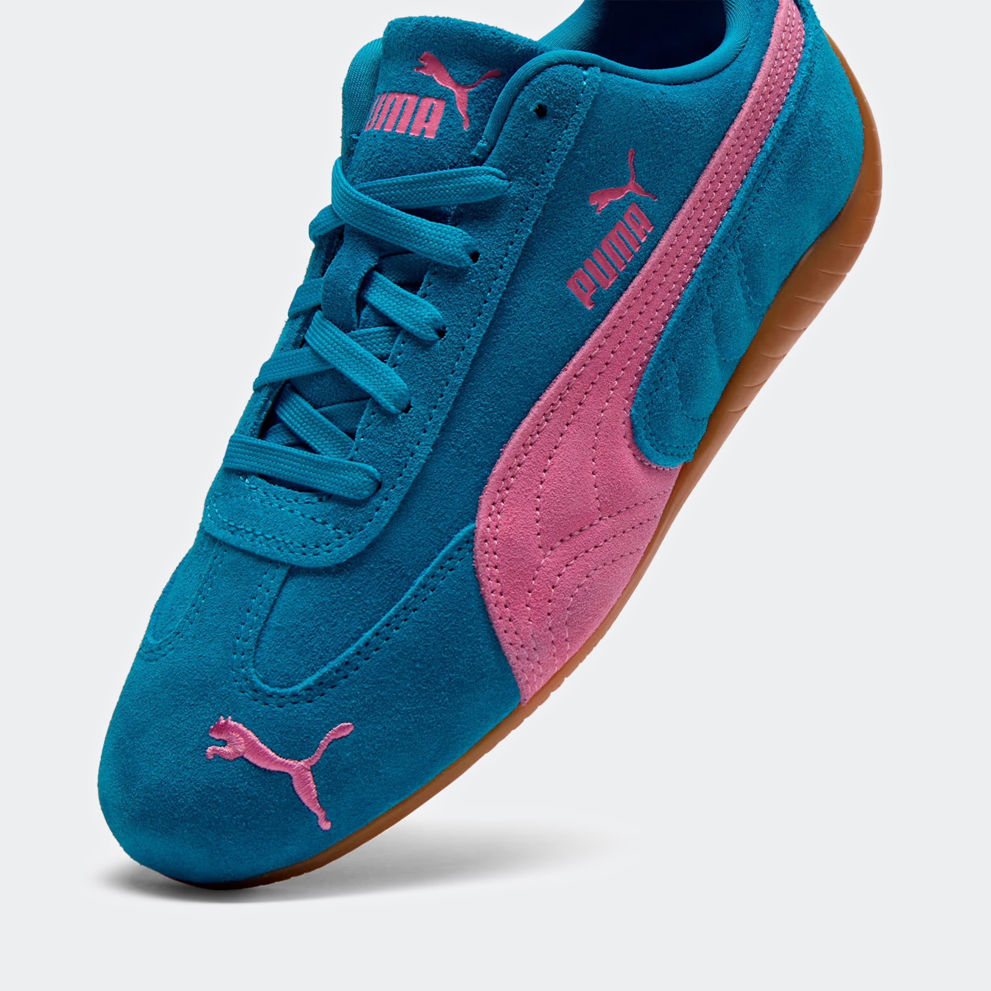 Women's PUMA Speedcat OG Shoes Tropical Blue / Poised Pink