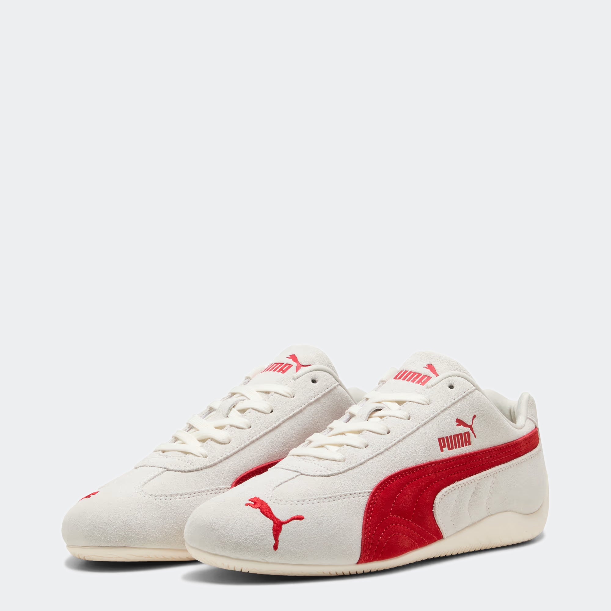 Women's PUMA Speedcat OG Shoes Vapor Gray / For All Time Red