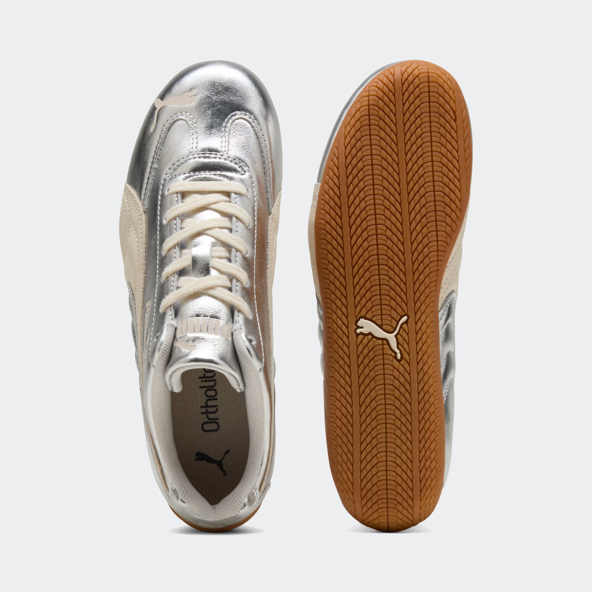 Women's PUMA Speedcat Silver Shoes Alpine Snow-Gum