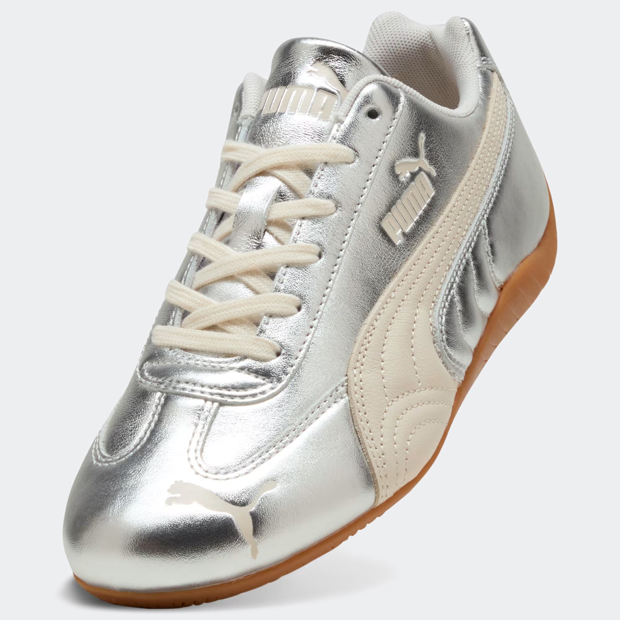 Women's PUMA Speedcat Silver Shoes Alpine Snow-Gum