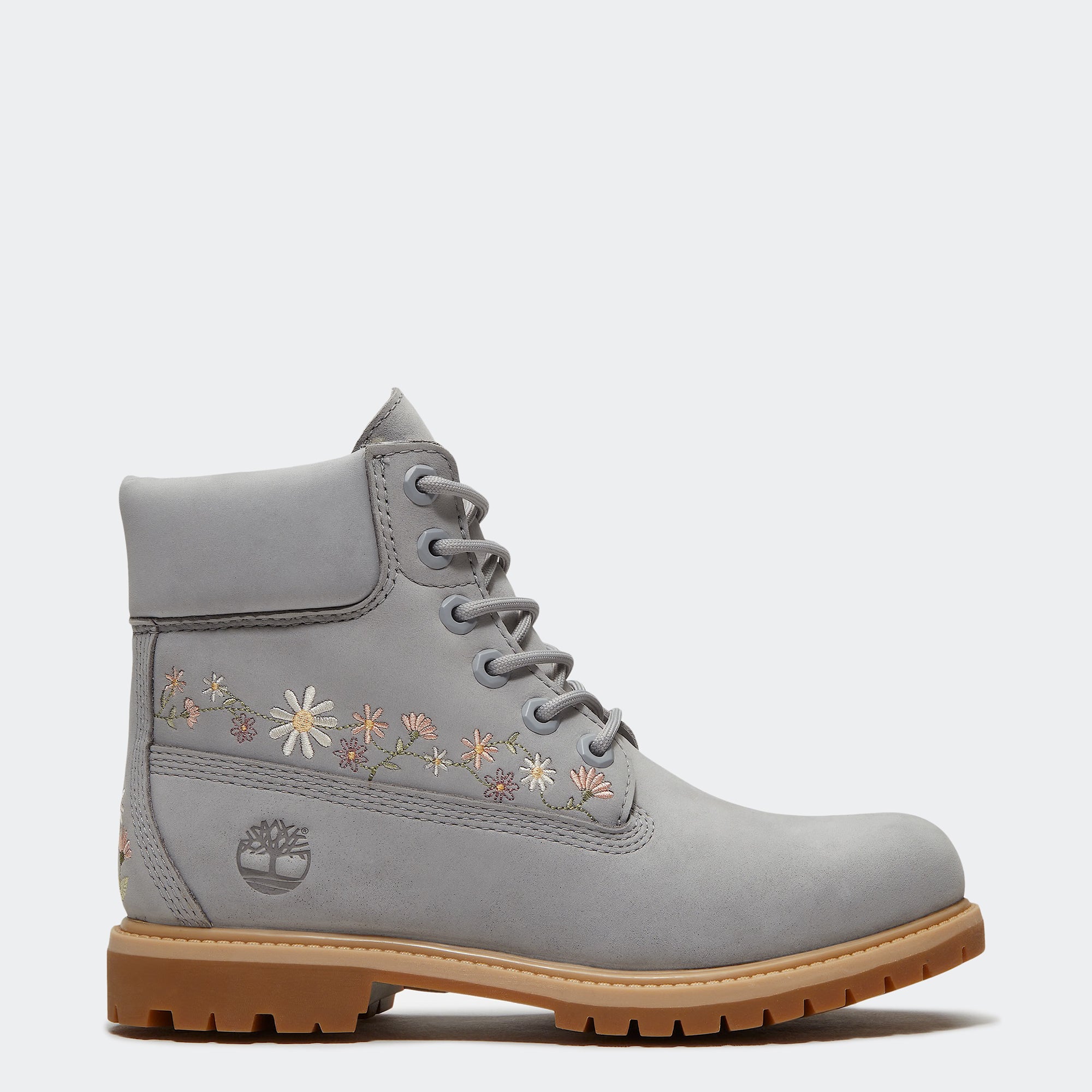 Women's Timberland Premium 6-Inch Waterproof Boots Light Grey Nubuck