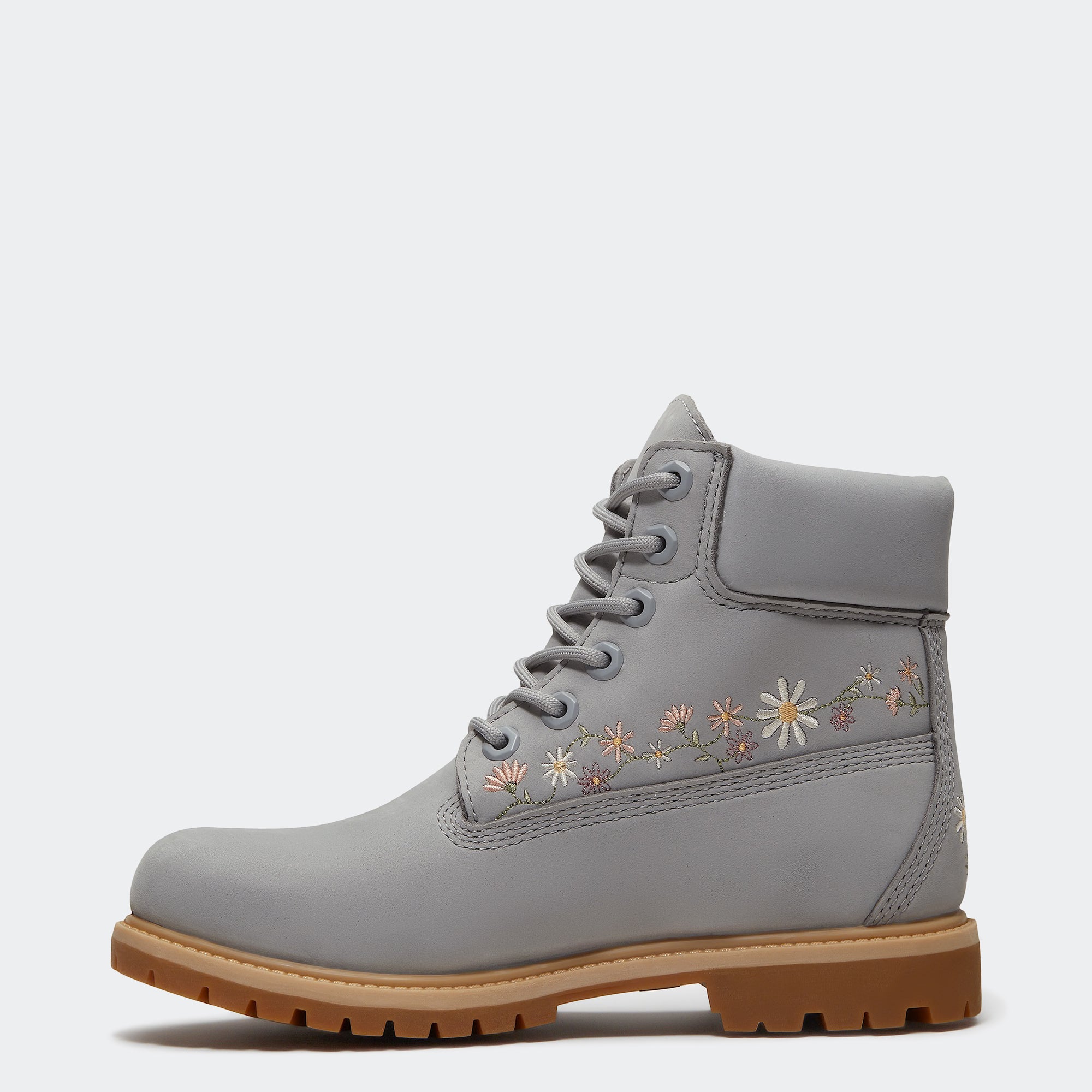 Women's Timberland Premium 6-Inch Waterproof Boots Light Grey Nubuck