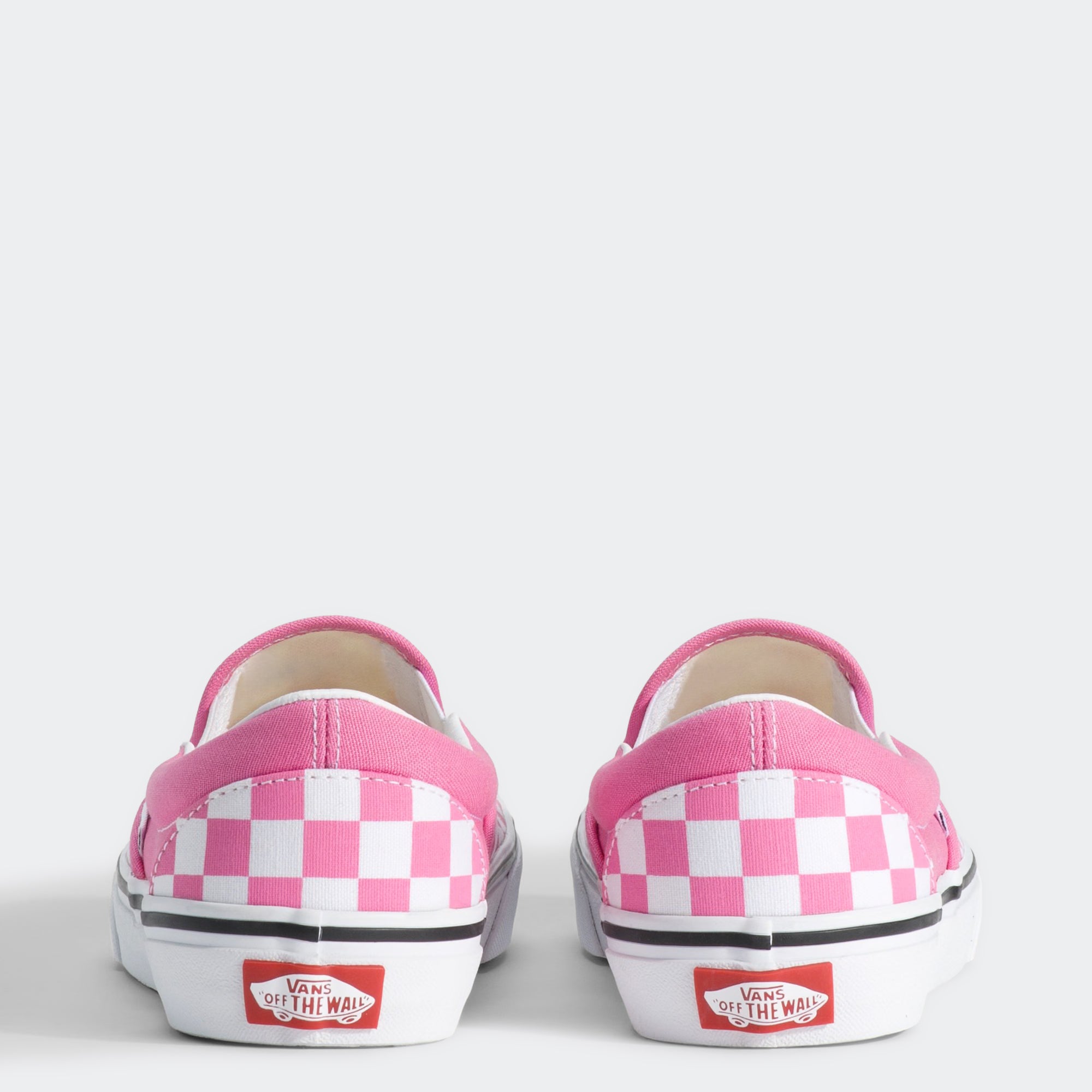 Women's Vans Classic Slip-On Checkerboard Shoes Fizz Pink
