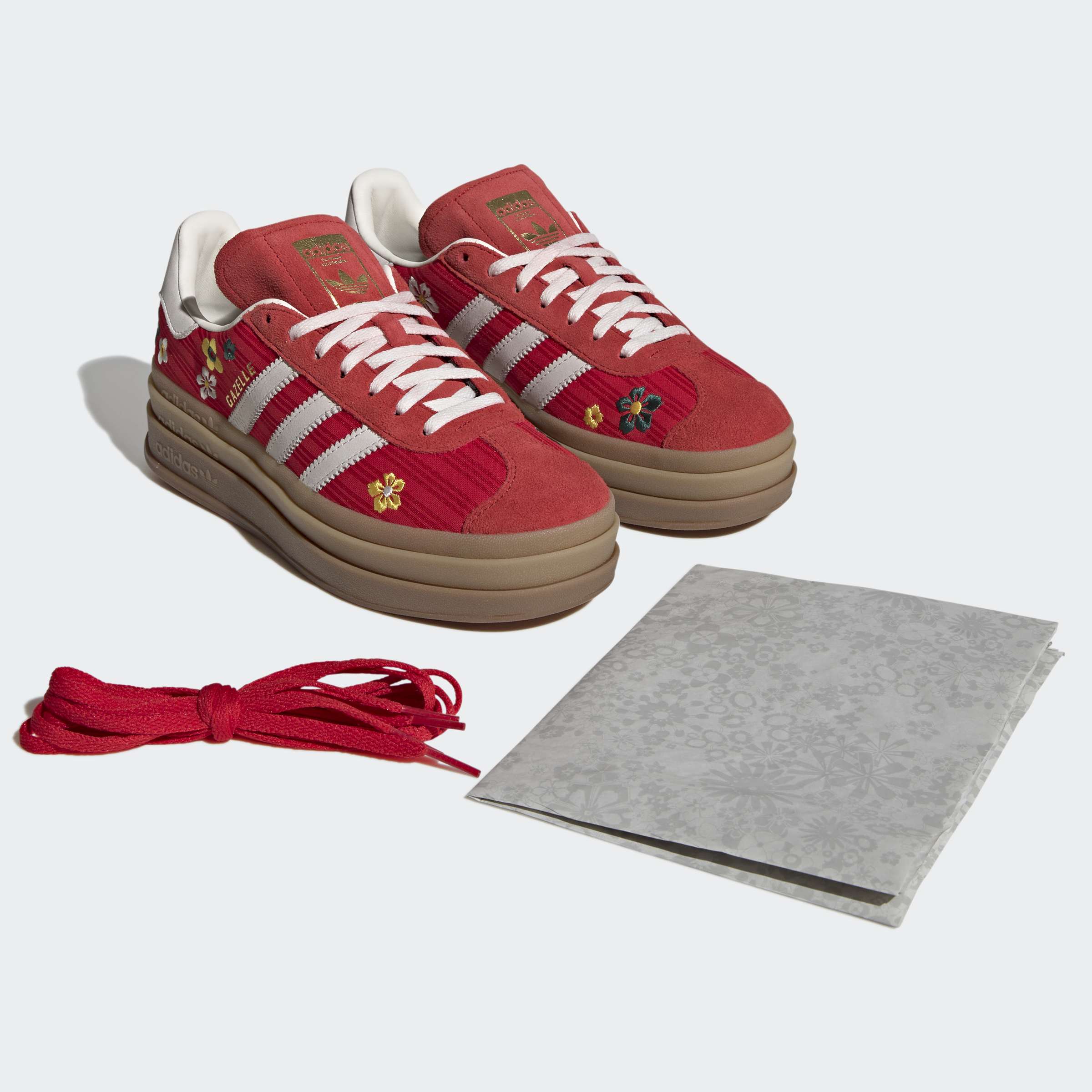 Women's adidas Originals Gazelle Bold Shoes Better Scarlet