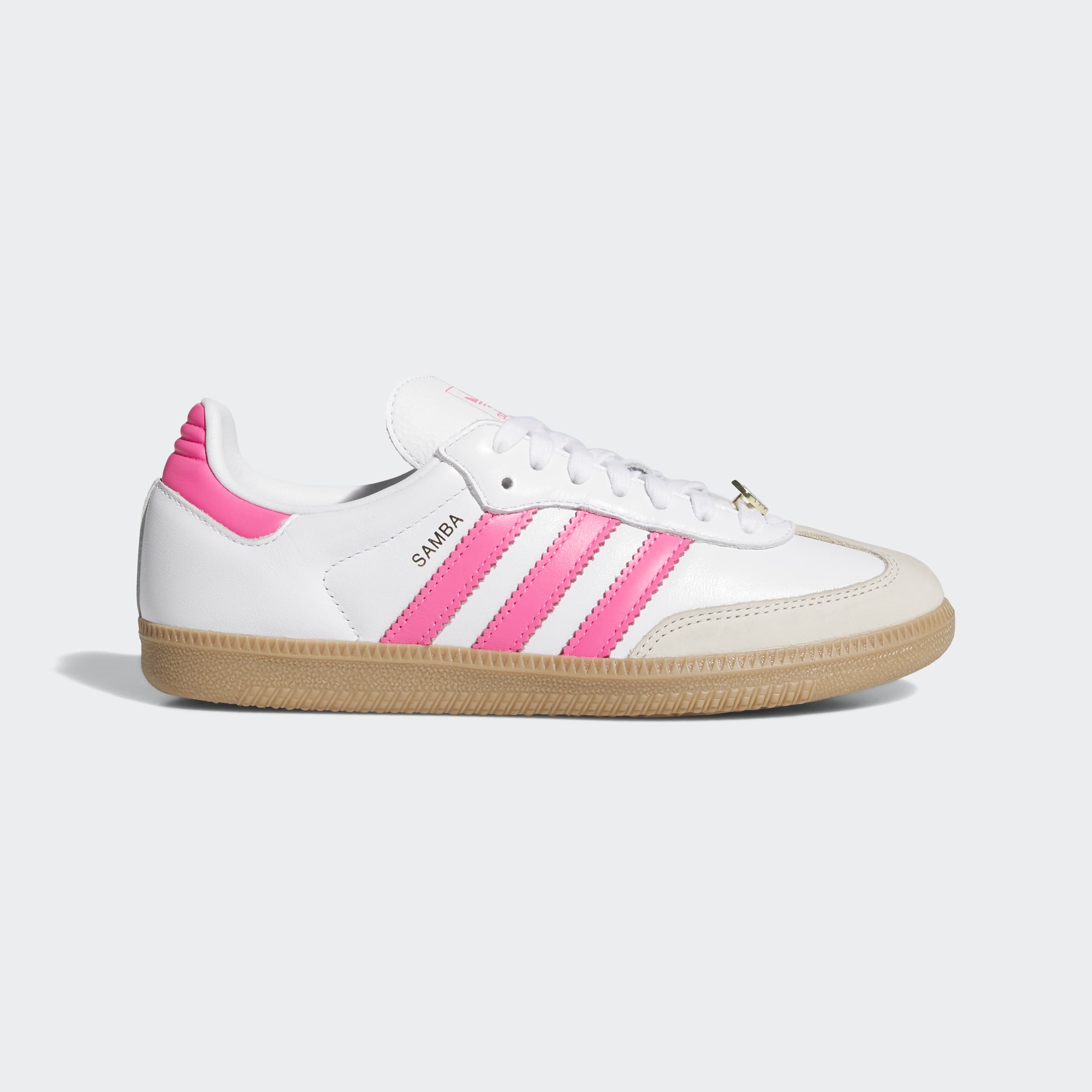 Women's adidas Originals Samba OG Shoes White/Lucid Pink