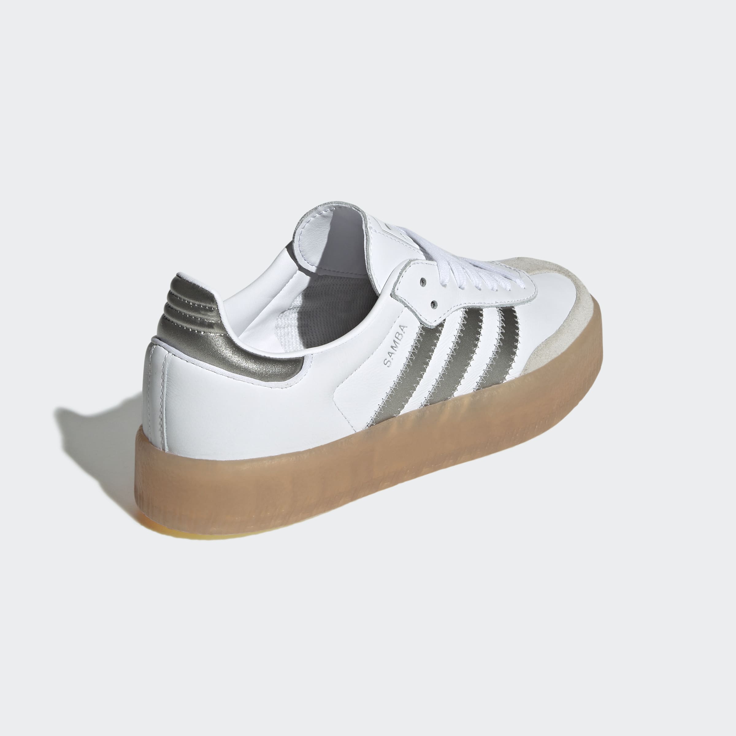 Women's adidas Originals Sambae Shoes Silver Metallic / Gum