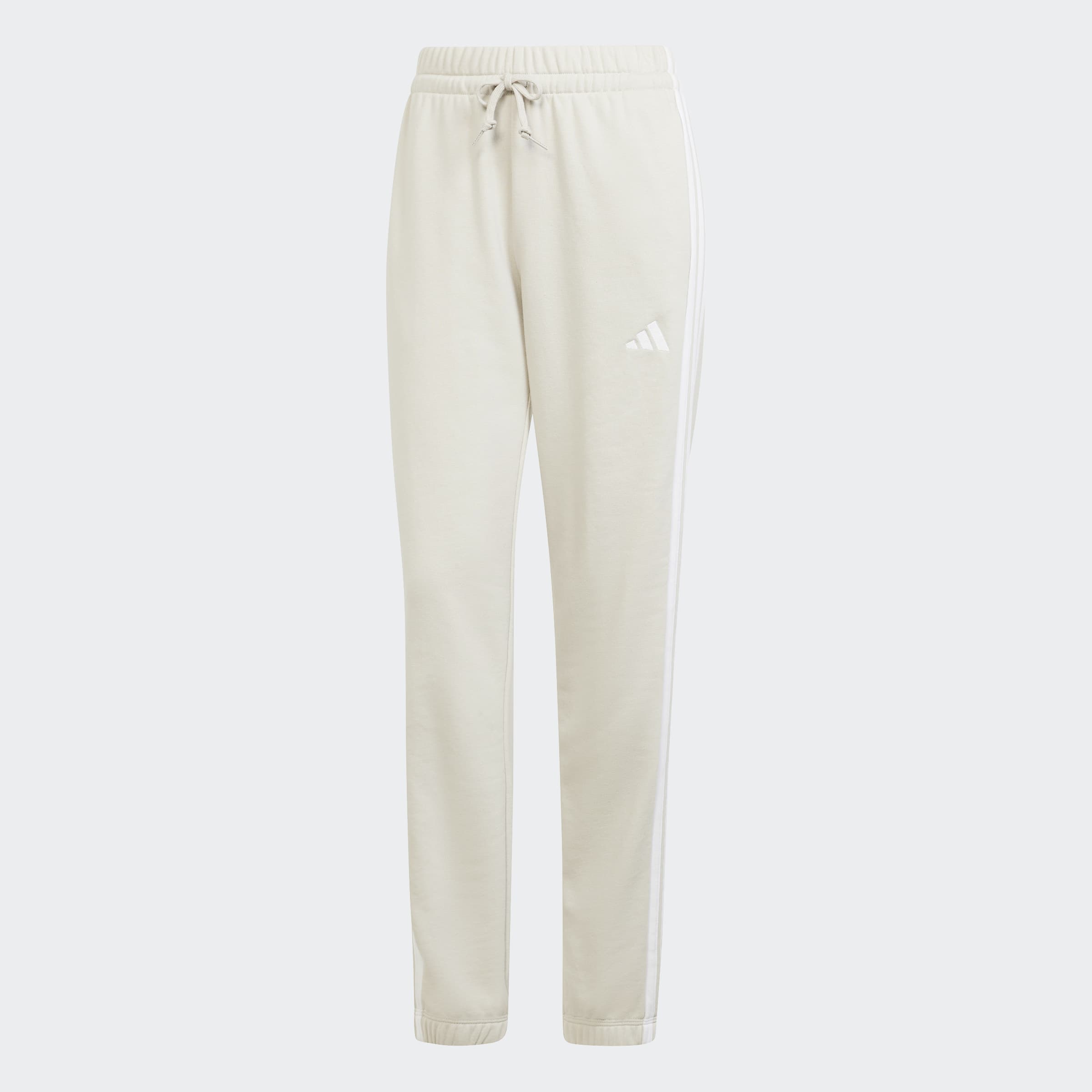 Women's adidas Sportswear Essentials 3-Stripes French Terry Cuffed Pants Beige