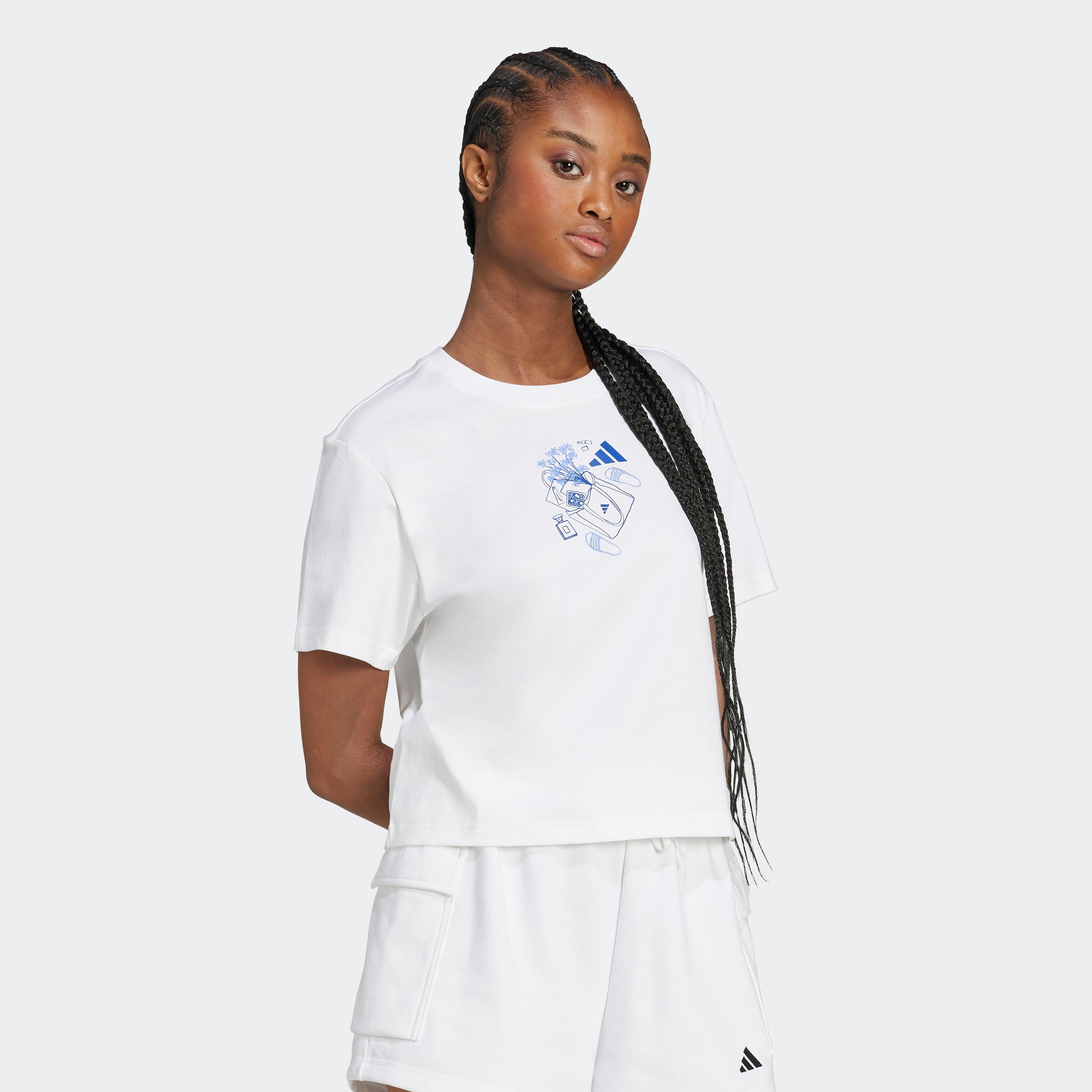 Women's adidas Sportswear Mini Graphic Tee White