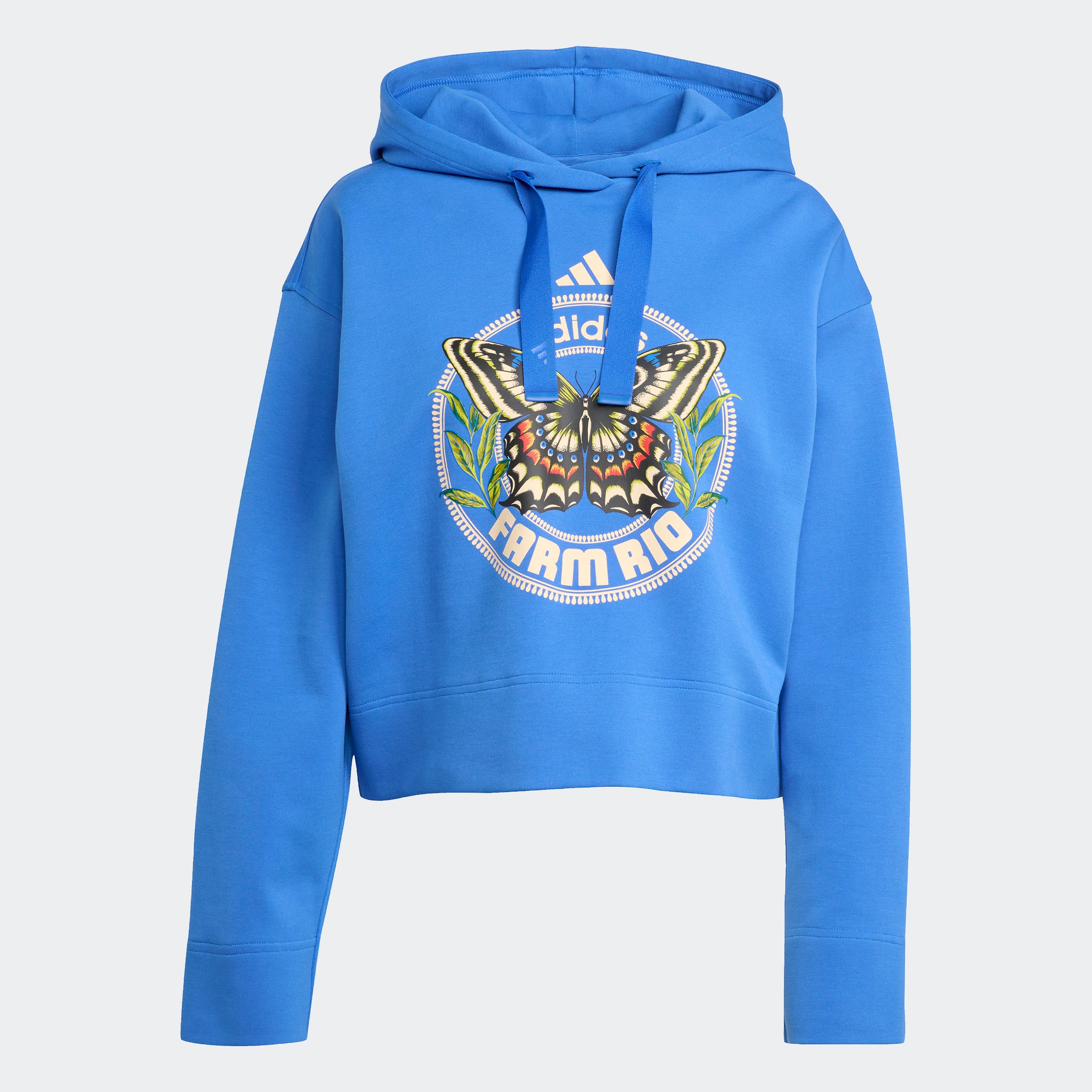 Women's adidas Sportswear x FARM Hoodie Hi-Res Blue