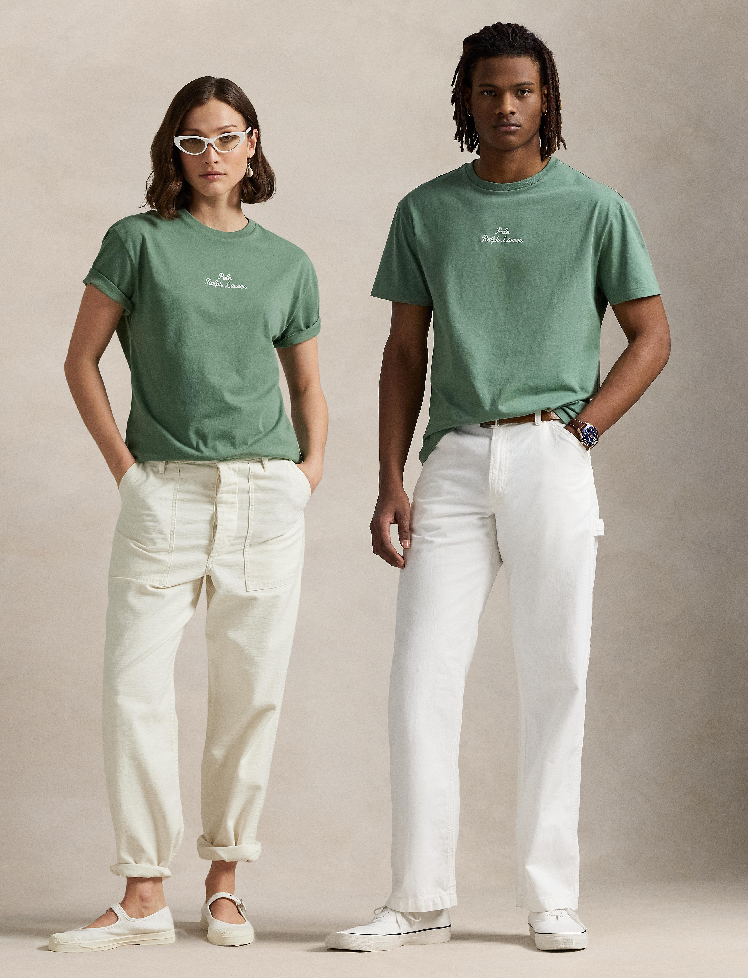 Unisex Polo Ralph Lauren Classic Fit Logo Jersey T-Shirt Fatigue