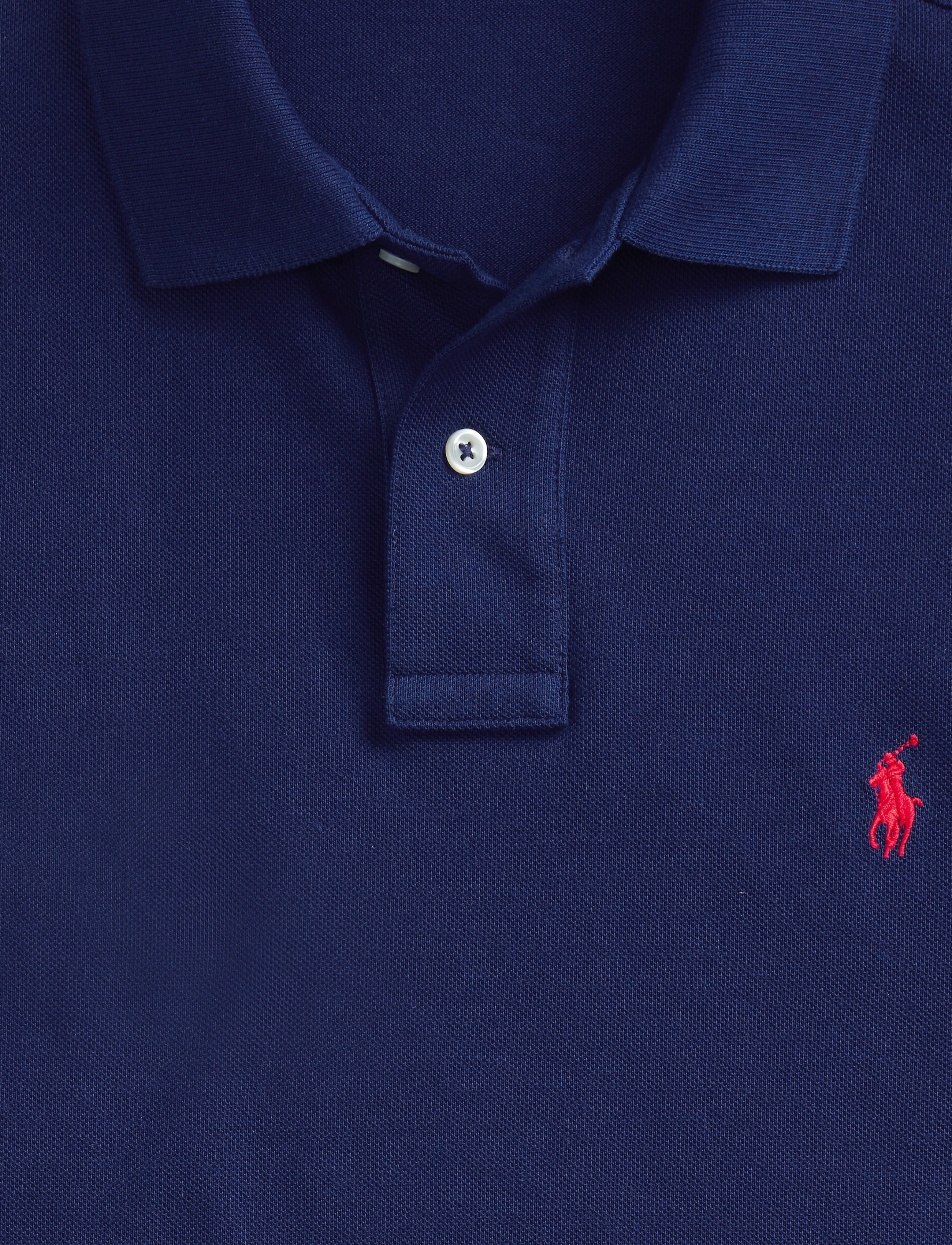 Men's Polo Ralph Lauren Iconic Mesh Polo Shirt Newport Navy / Red
