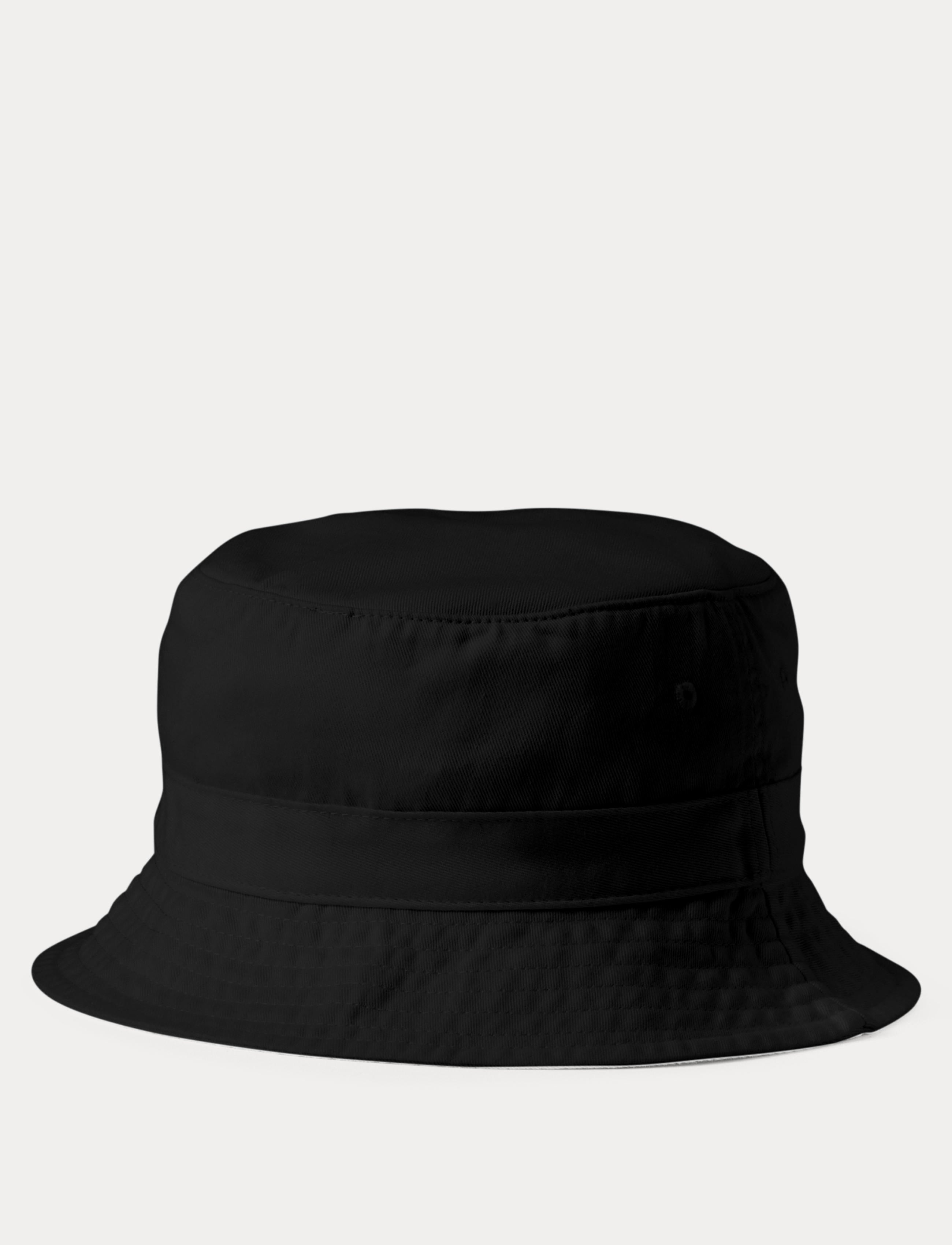 Men's Polo Ralph Lauren Cotton Chino Bucket Hat Black