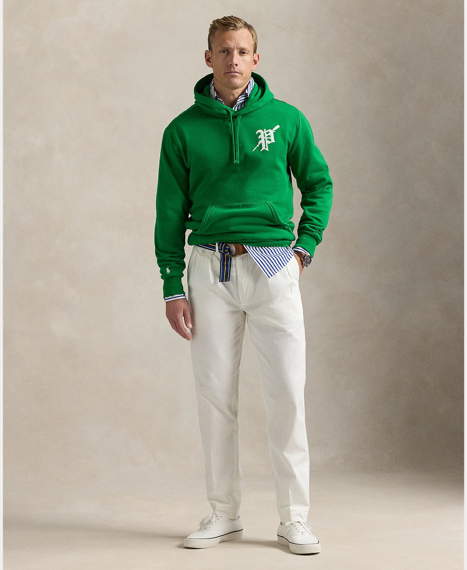 Men's Polo Ralph Lauren Fleece Graphic Hoodie Green