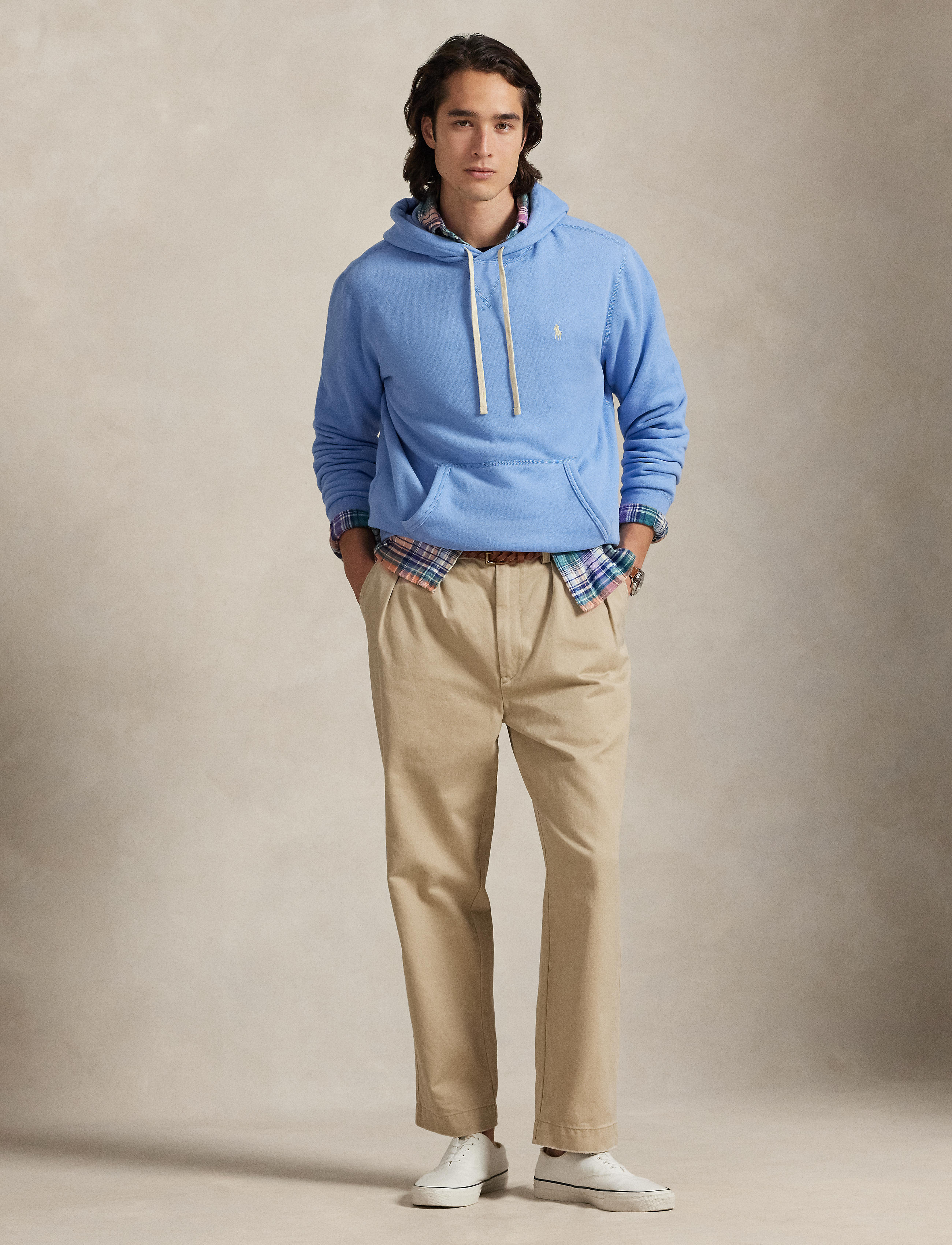 Men's Polo Ralph Lauren The RL Fleece Hoodie Bristol Blue