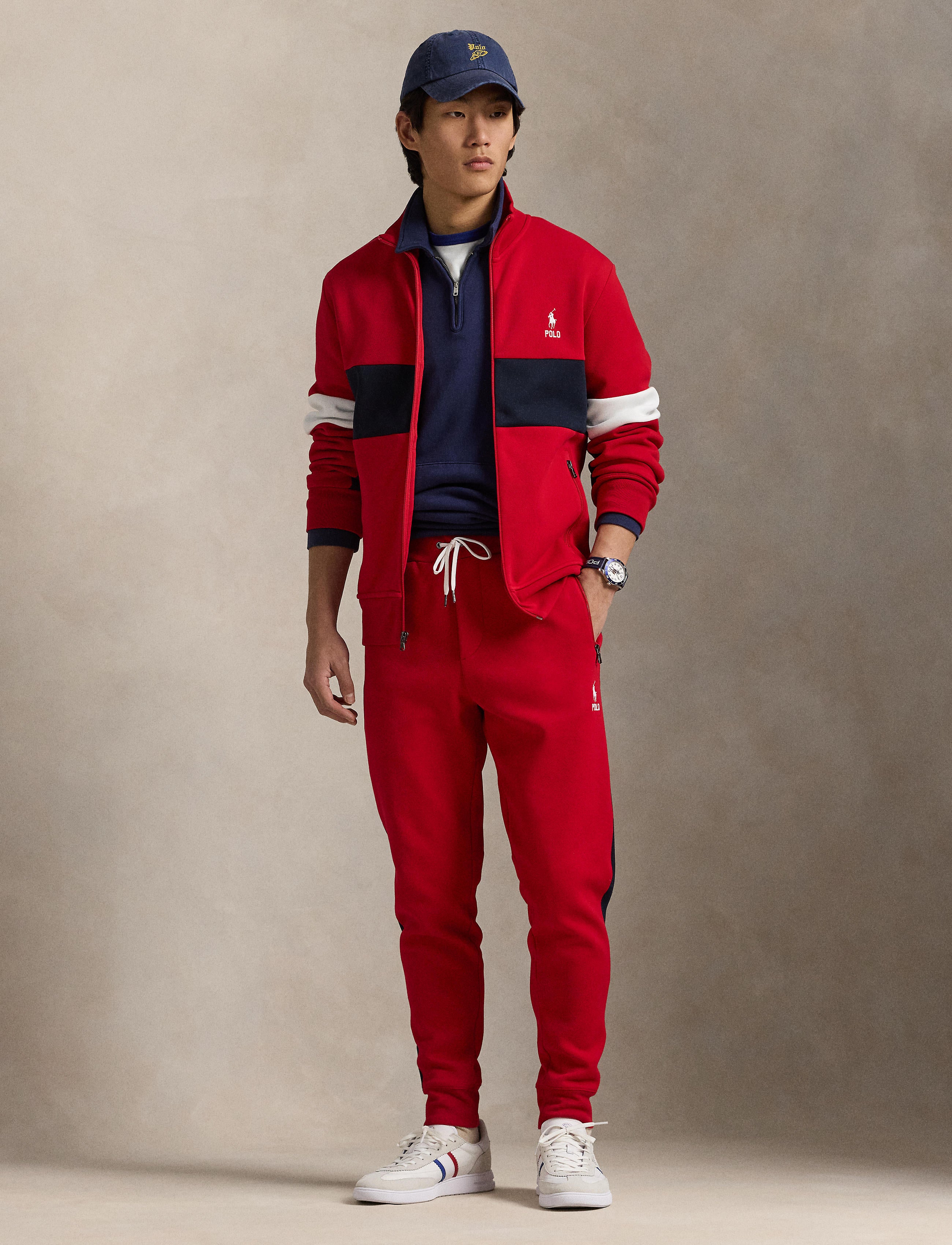 Men's Polo Ralph Lauren Double-Knit Long Sleeve Track Jacket