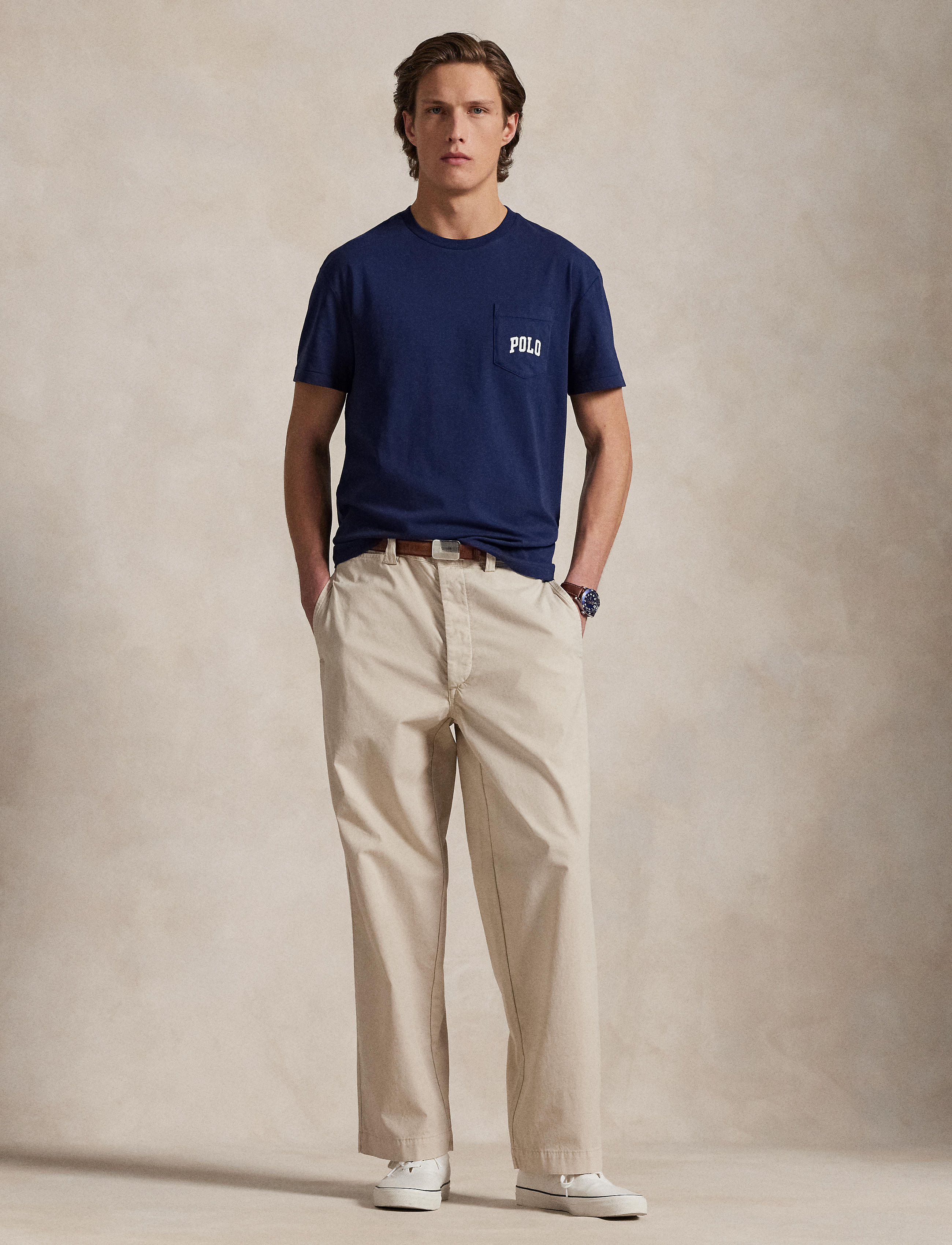 Men's Polo Ralph Lauren Classic Fit Polo Bear Jersey T-Shirt Newport Navy Heritage Bear