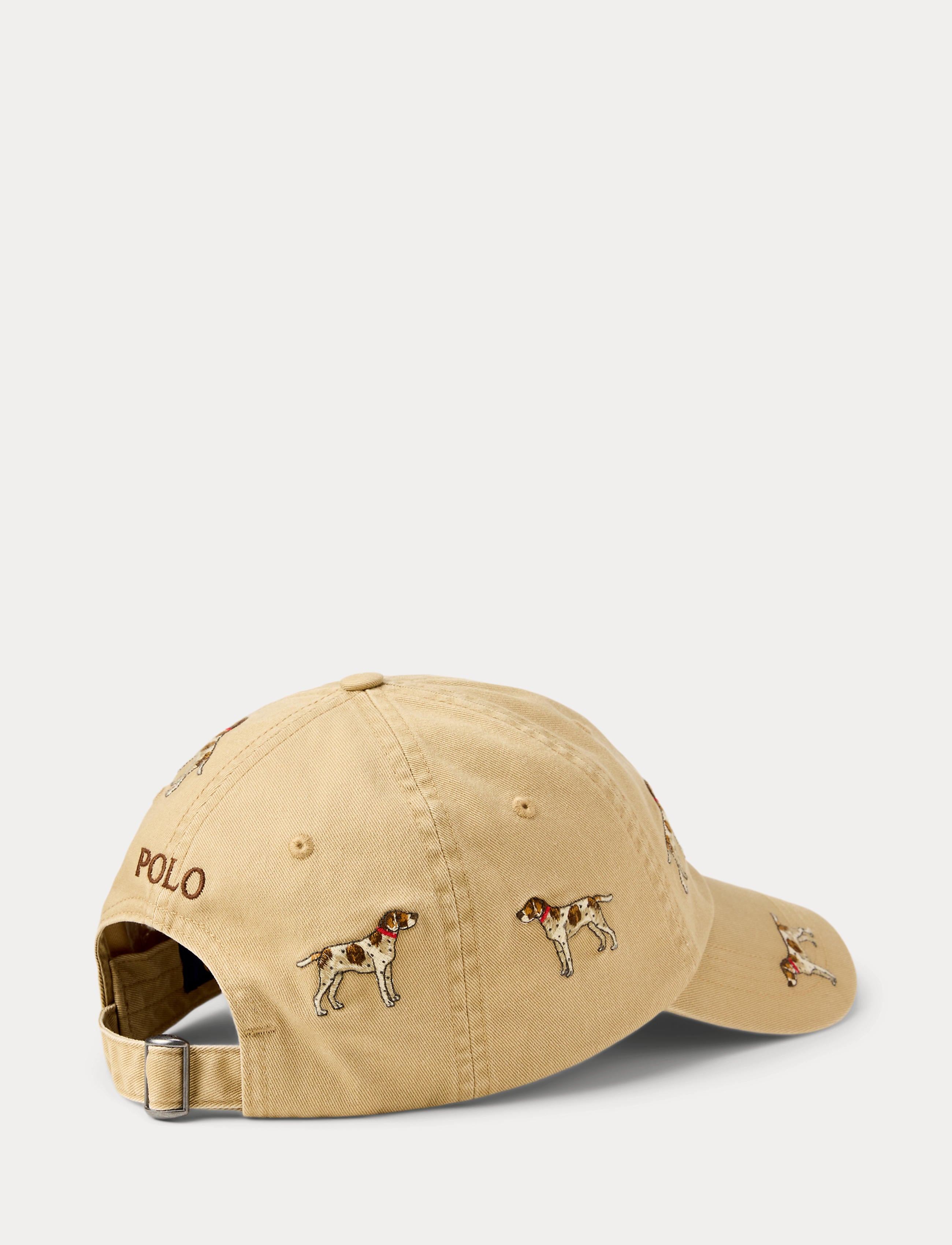 Men's Polo Ralph Lauren Dog-Embroidered Twill Ball Cap Cafe Tan