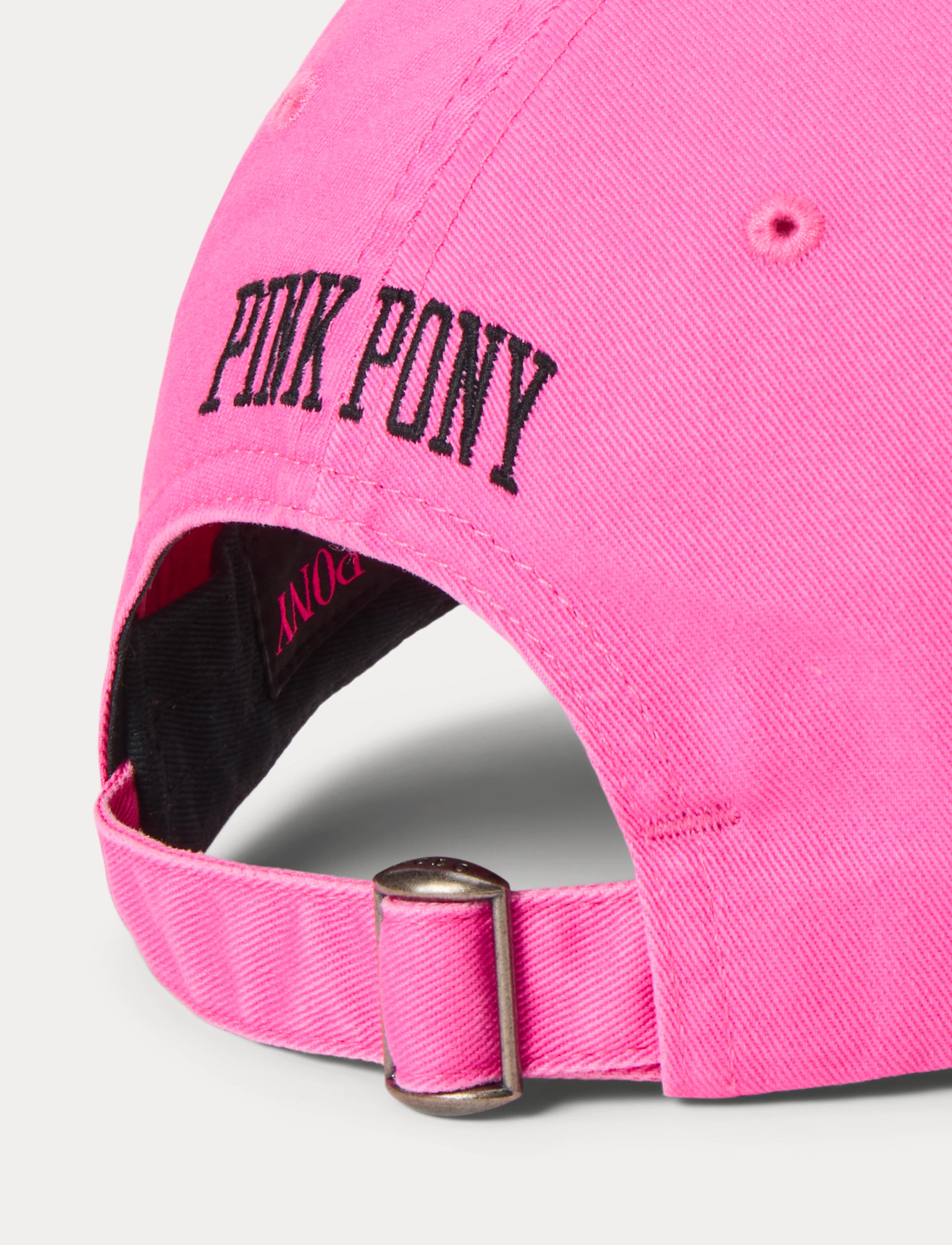 Unisex Polo Ralph Lauren Pink Pony Twill Ball Cap Baja Pink