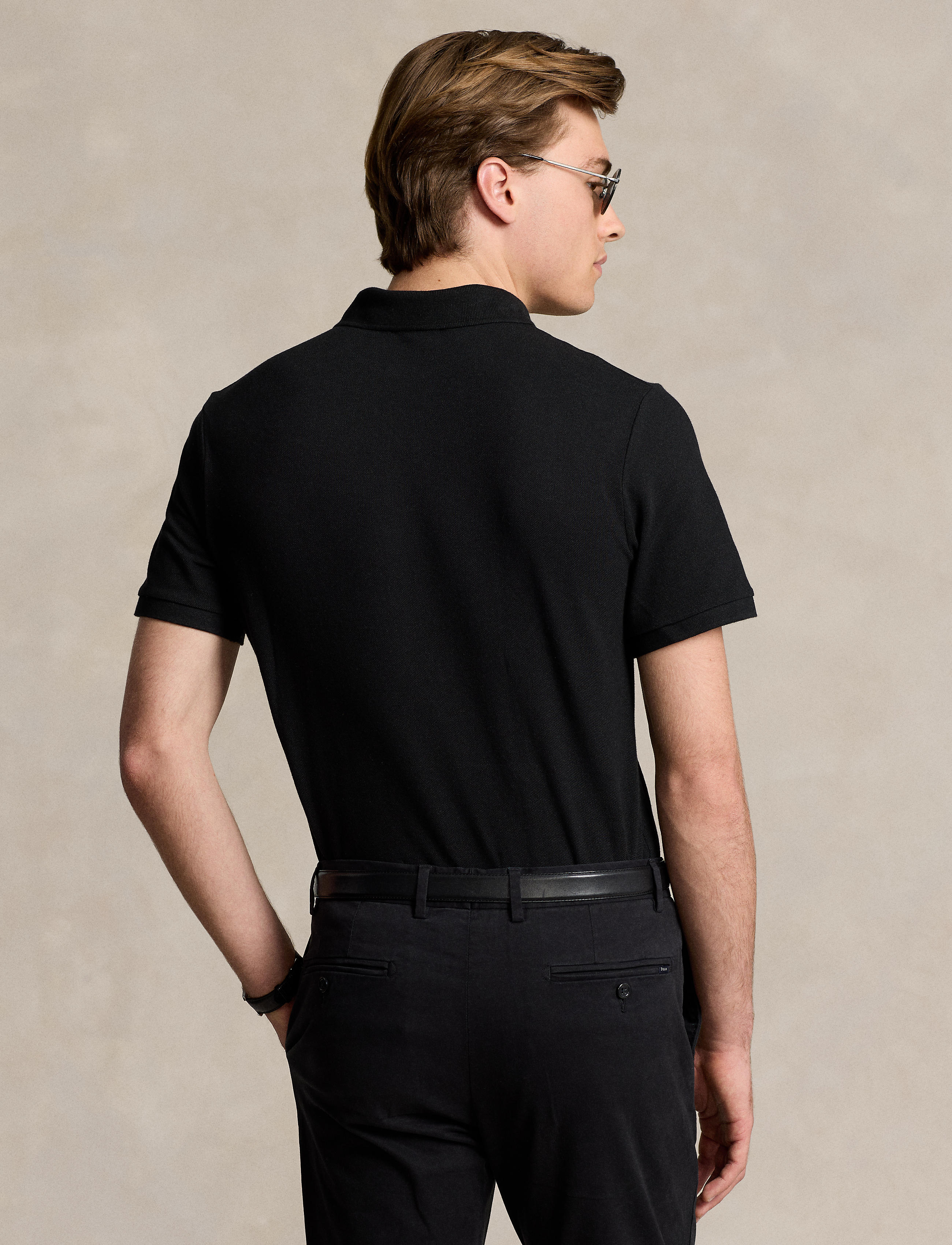 Men's Polo Ralph Lauren Iconic Mesh Polo Shirt Black